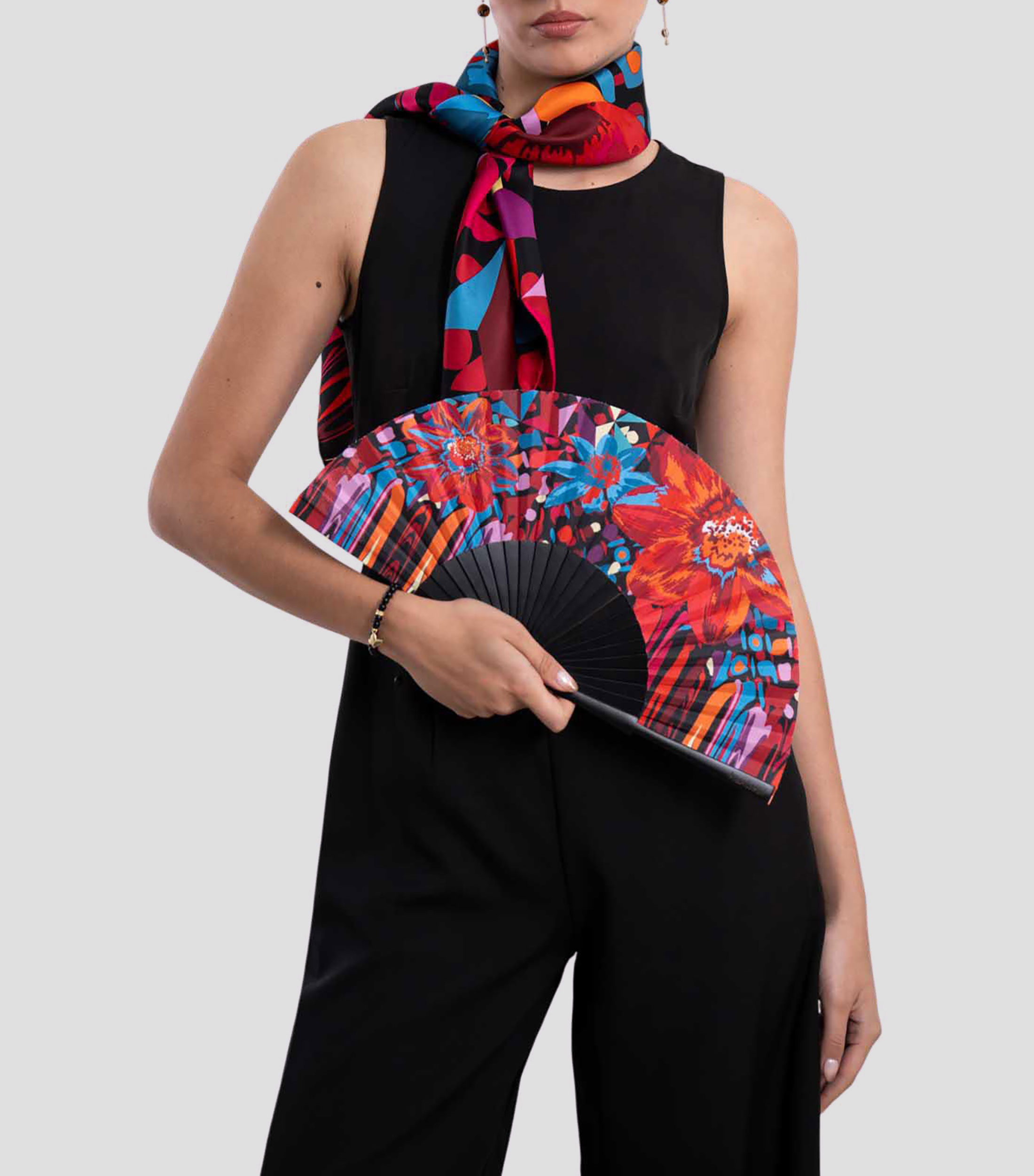 Abanico Arte Efímero estampado Mujer