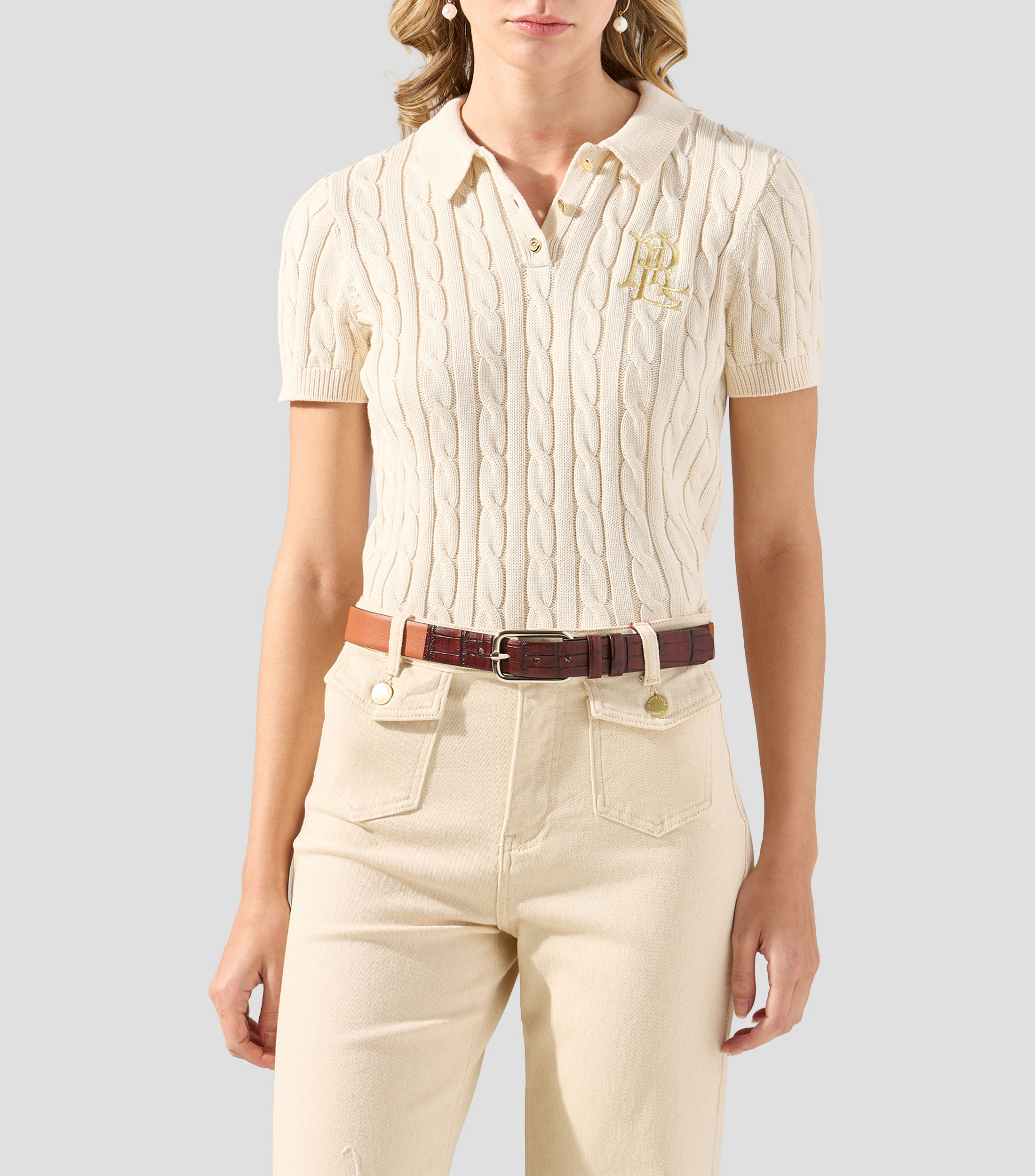Suéter cuello Polo Mujer