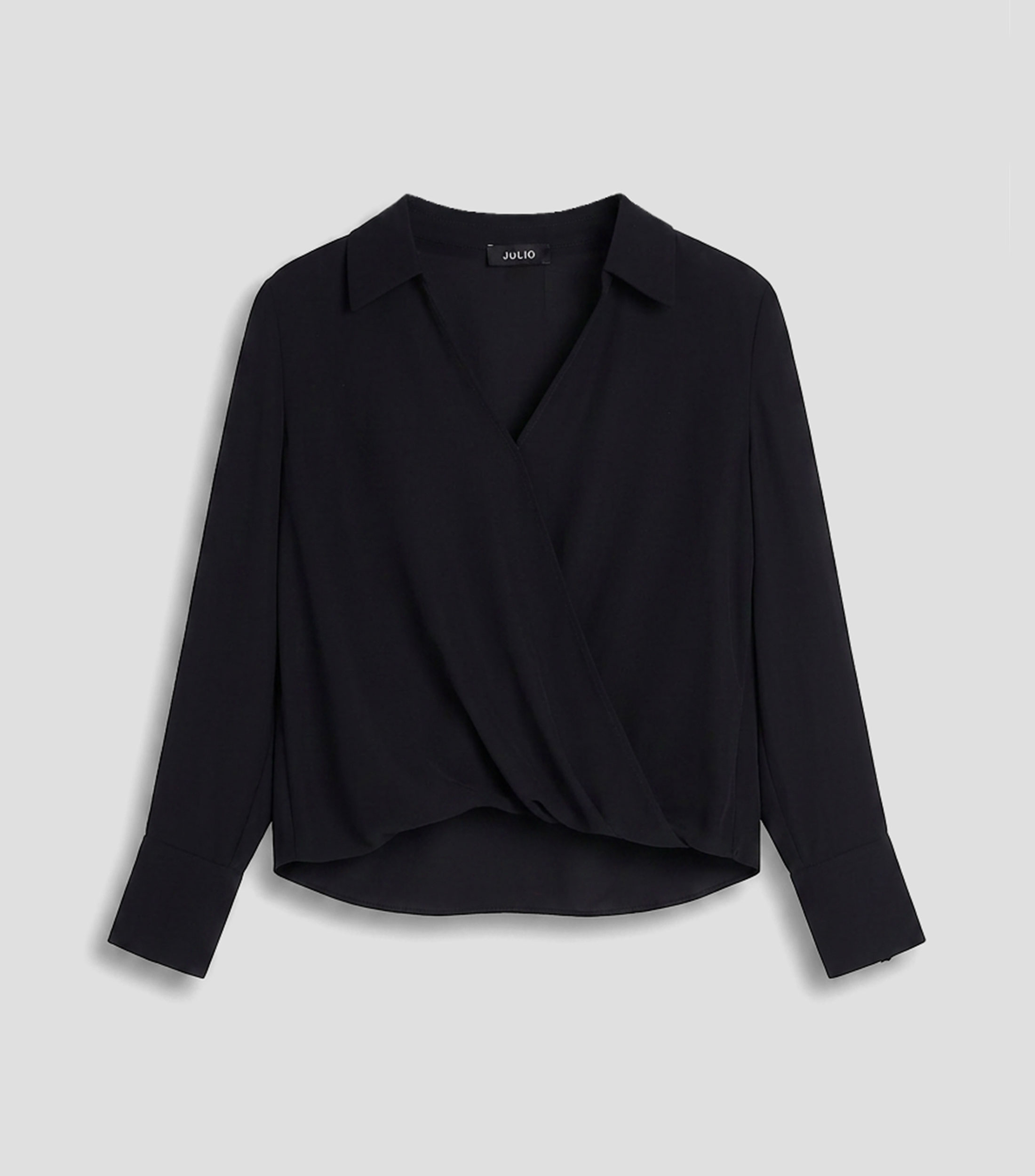 Blusa lisa manga larga Mujer