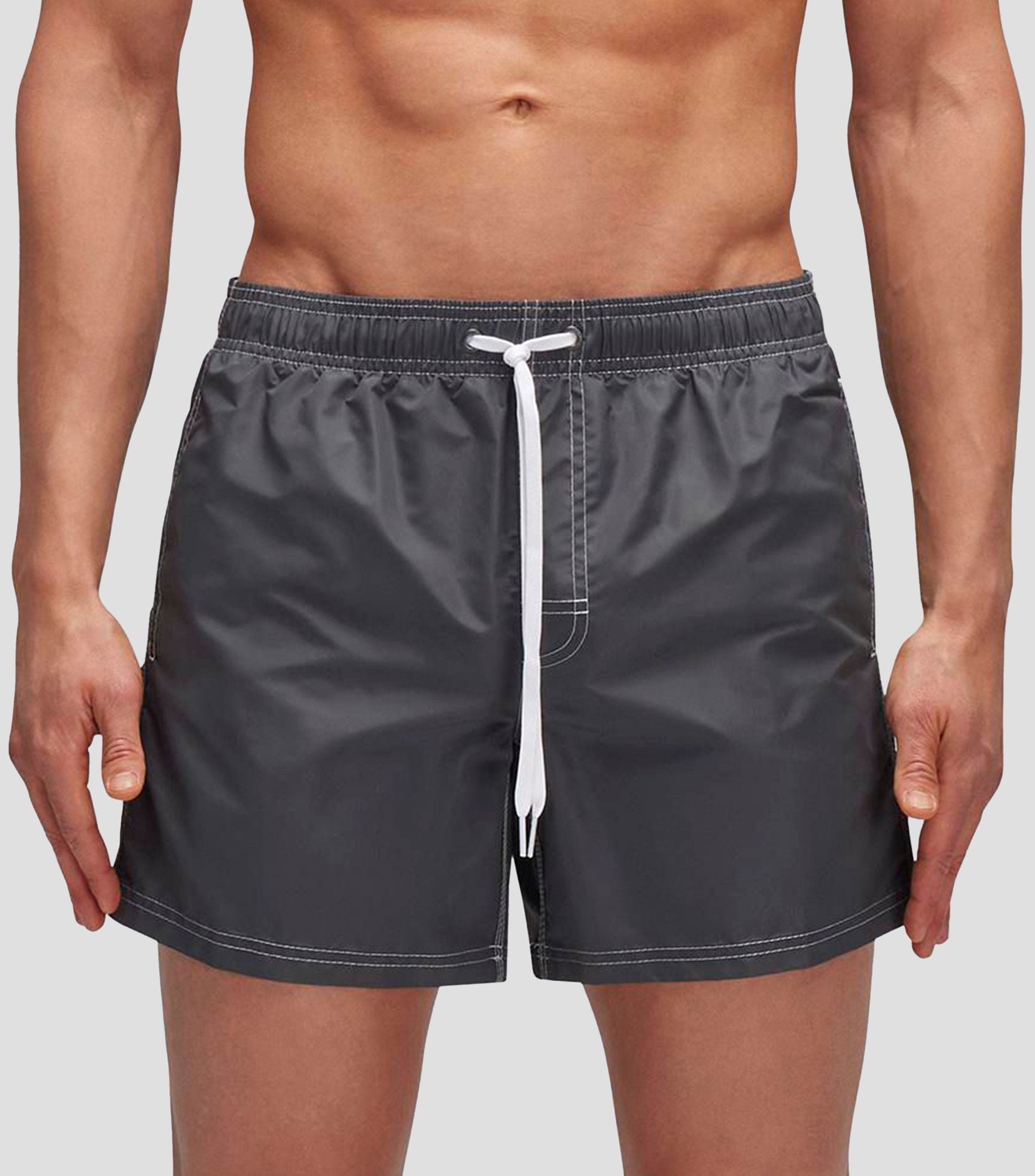Traje de baño corto liso Hombre
