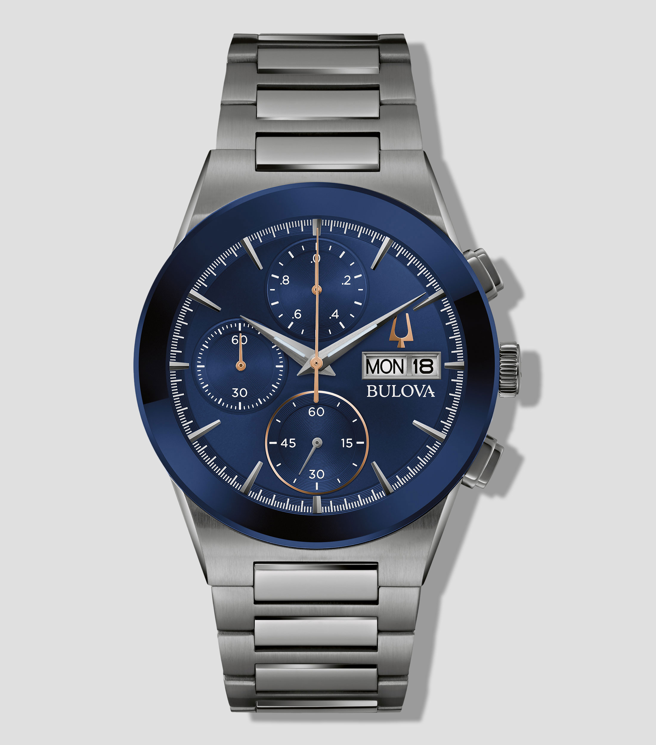 Reloj para Hombre Milenia De Vestir, Azul, gris