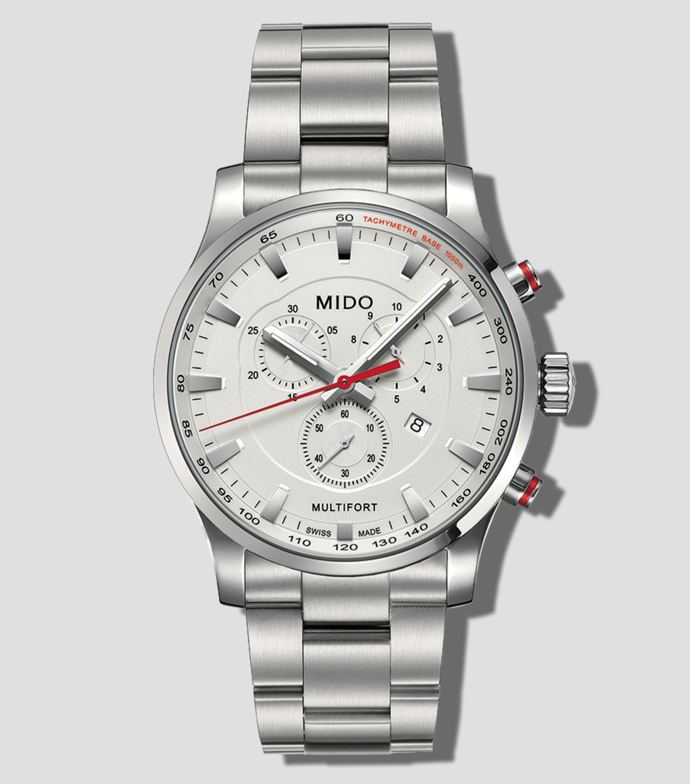 Reloj para hombre Multifort Quartz de vestir plateado