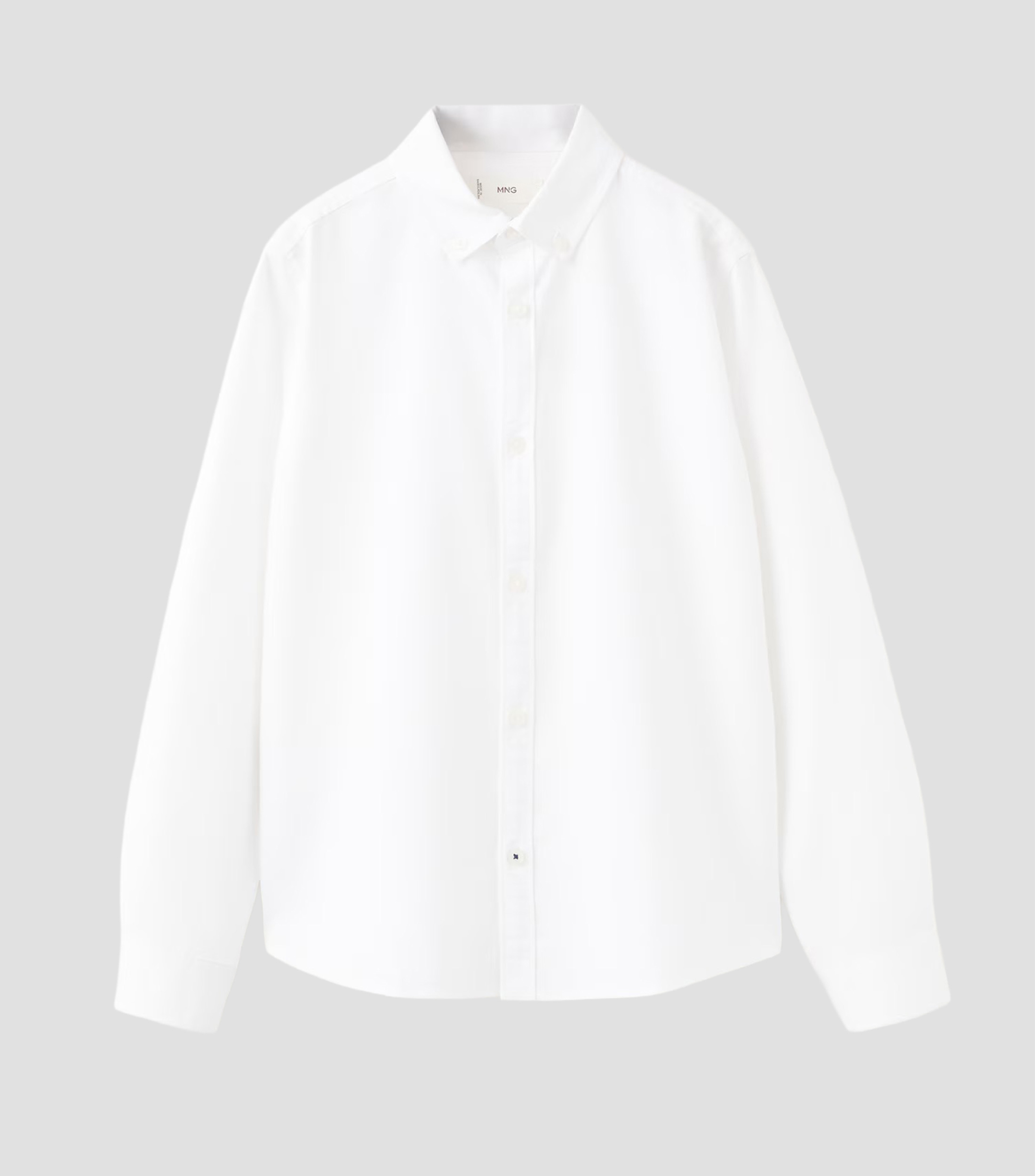 Camisa lisa de manga larga Niño