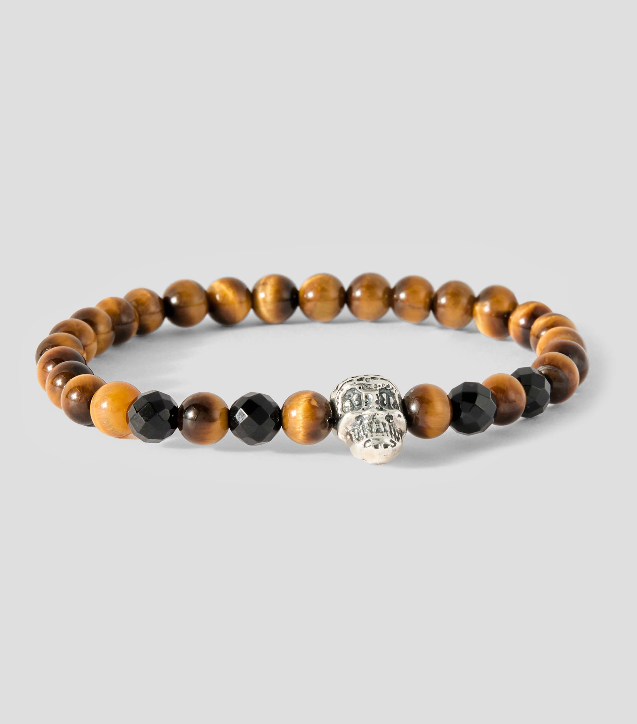 Pulsera elastica con ojo de tigre Mujer