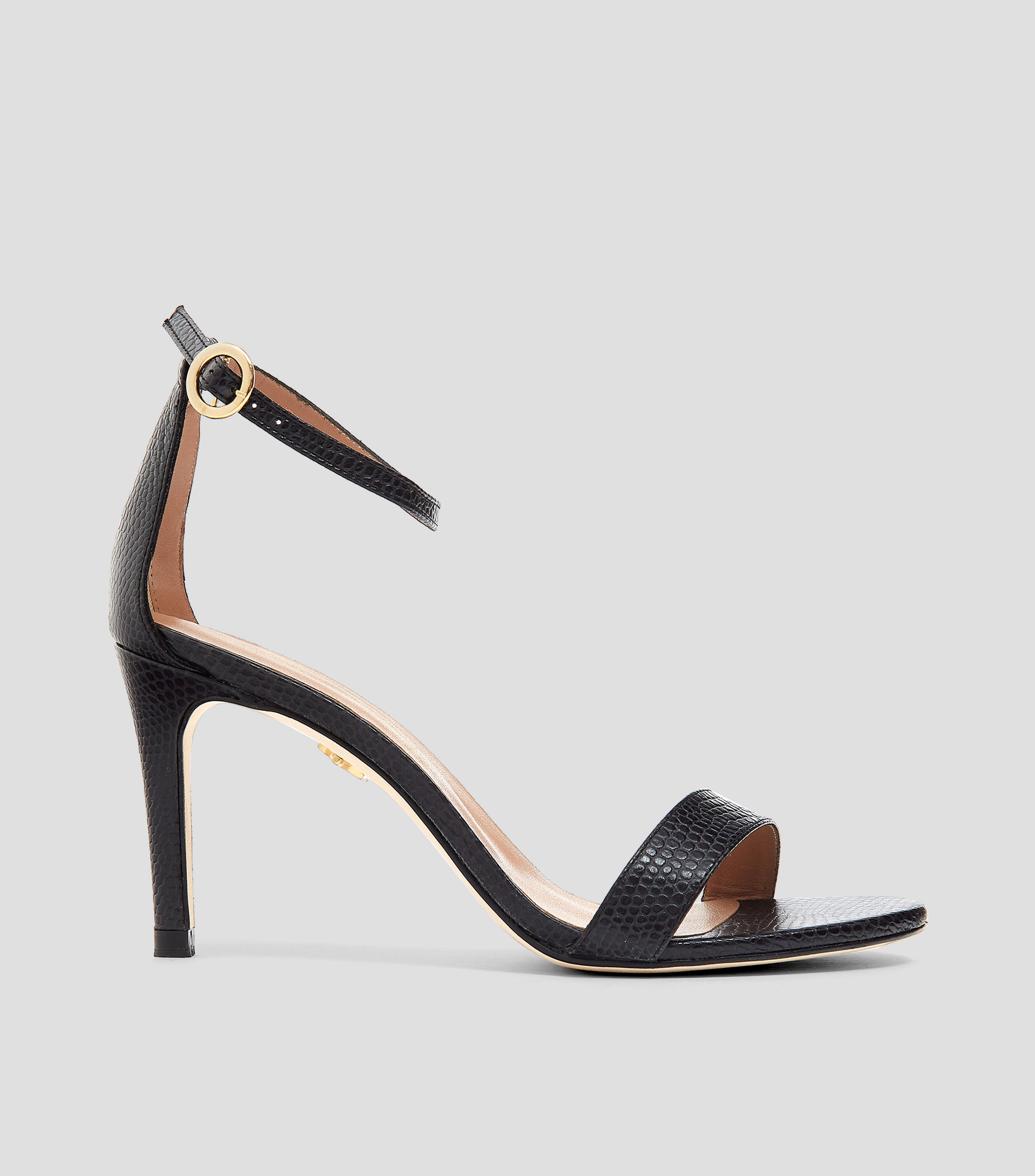 Sandalias con tacon alto delgado Mujer