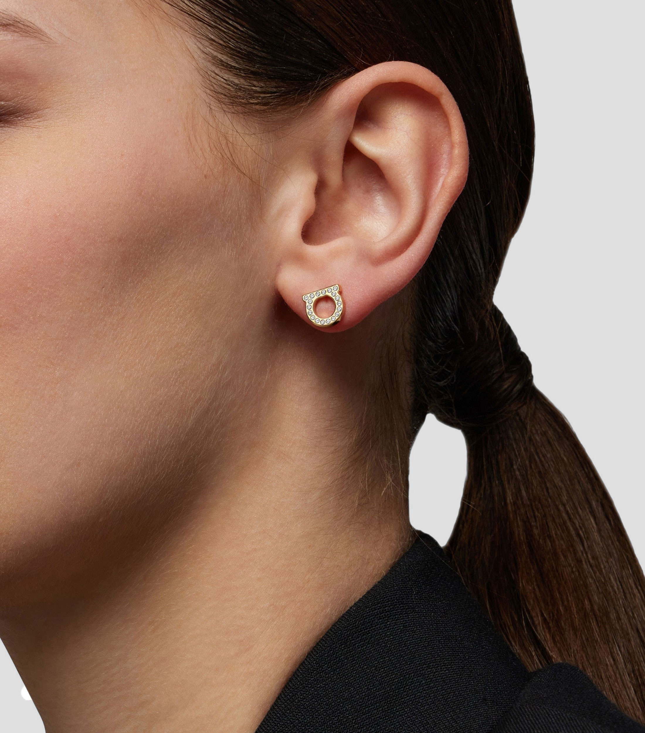Aretes con cristales Gancini Mujer