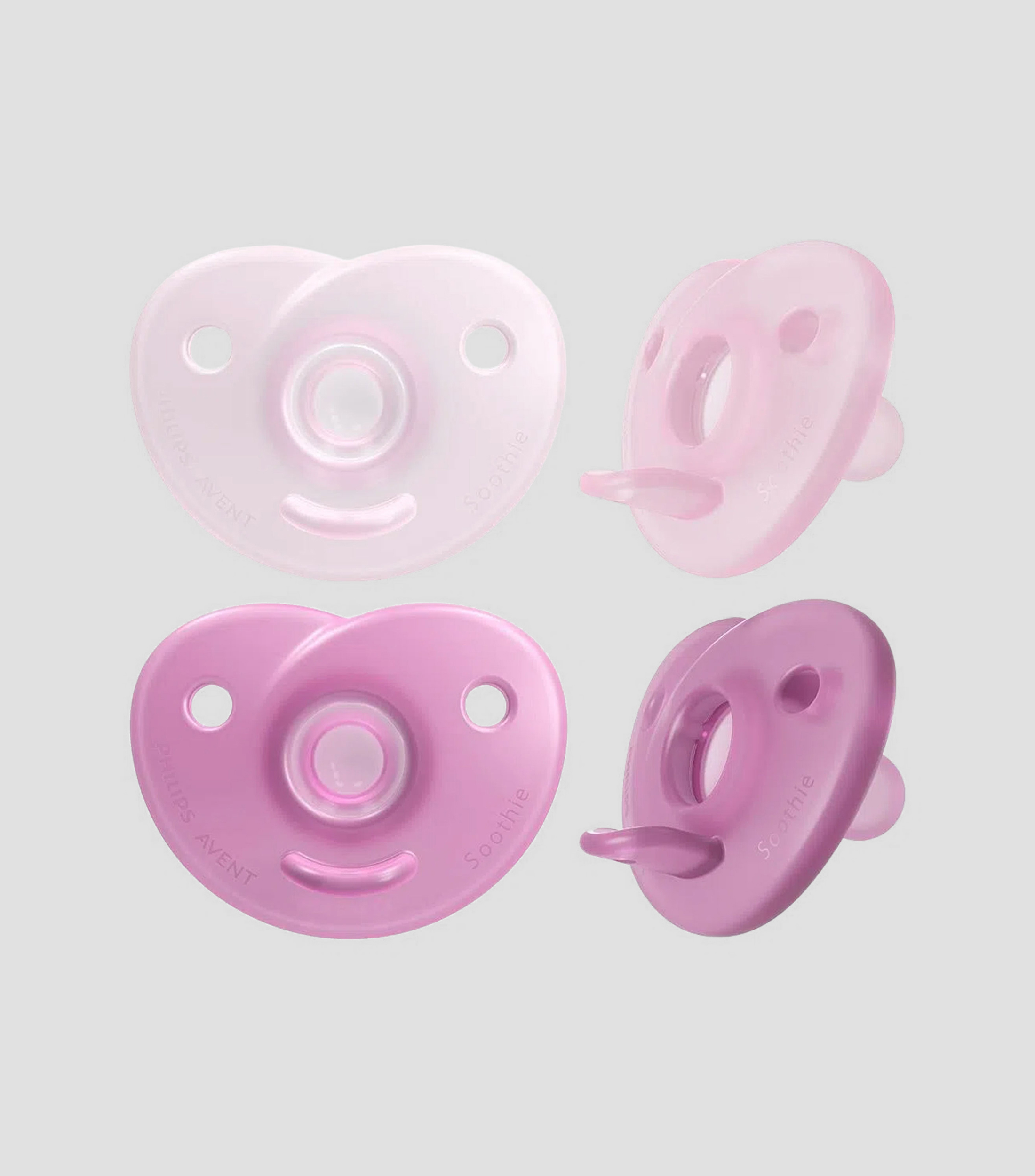 Chupón Soothie rosa para Recién Nacido 0-6m