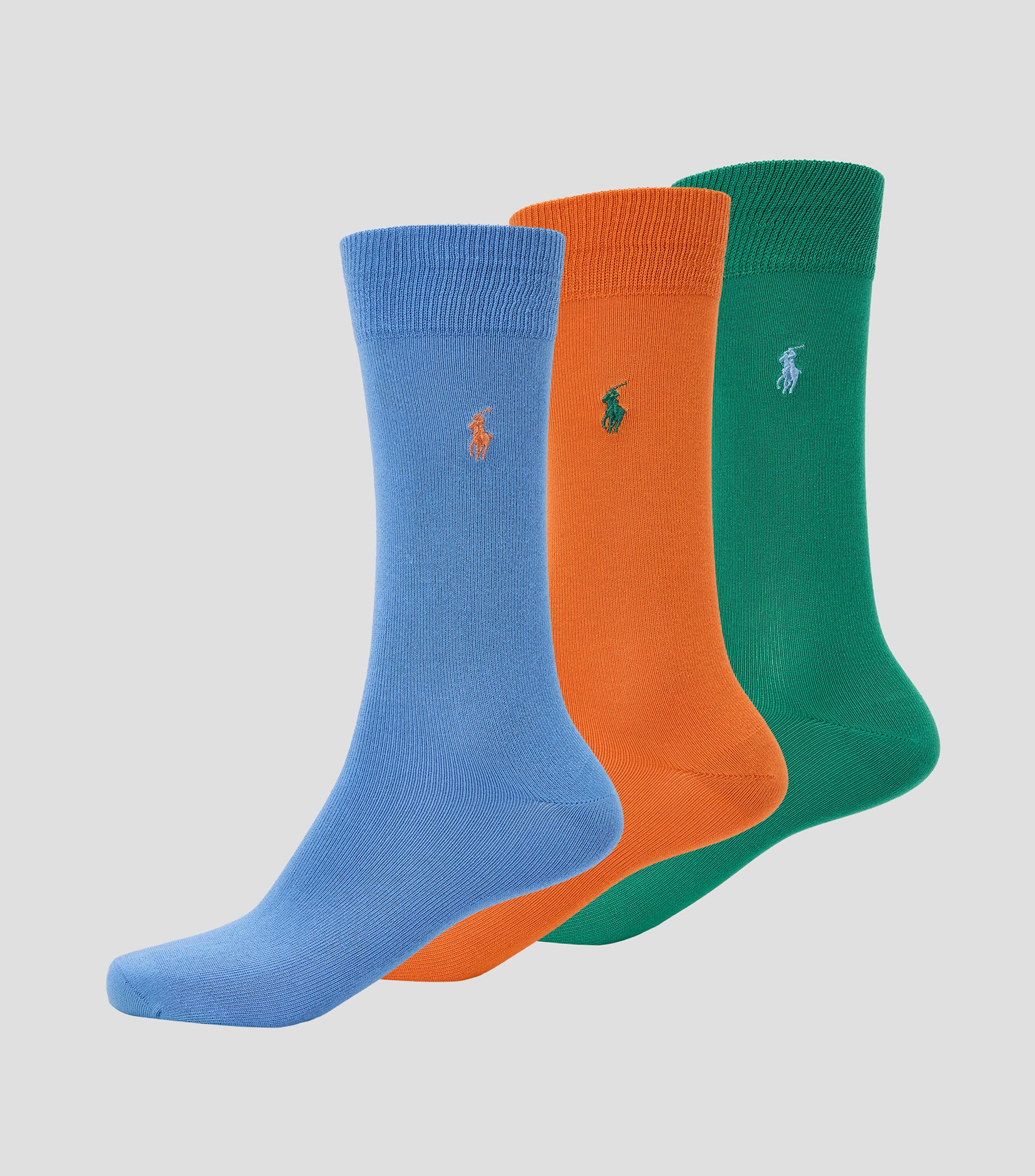 Set 3 calcetines crew lisos Hombre