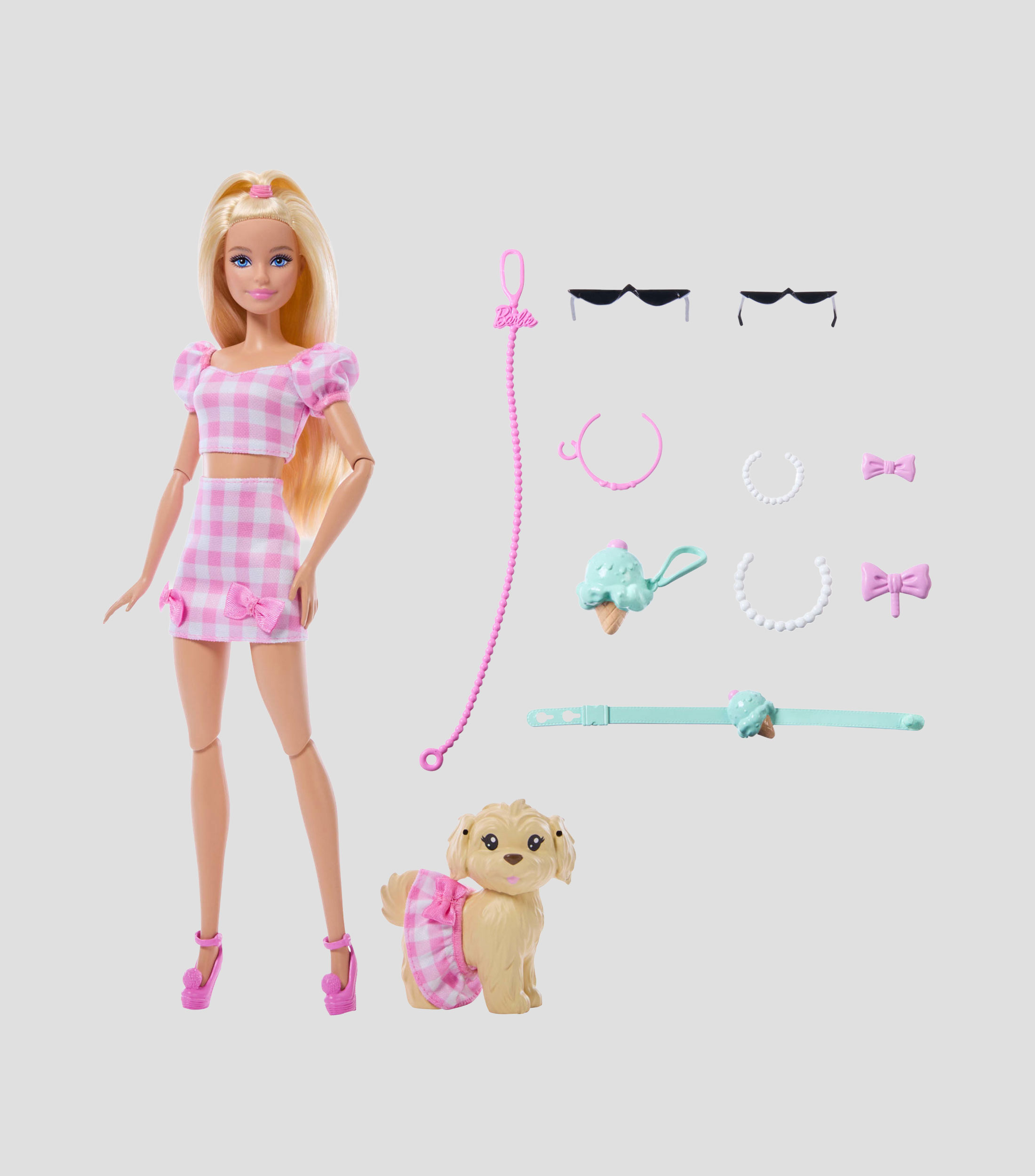 Barbie Muñeca Looks Iguales Malibú y Perrito