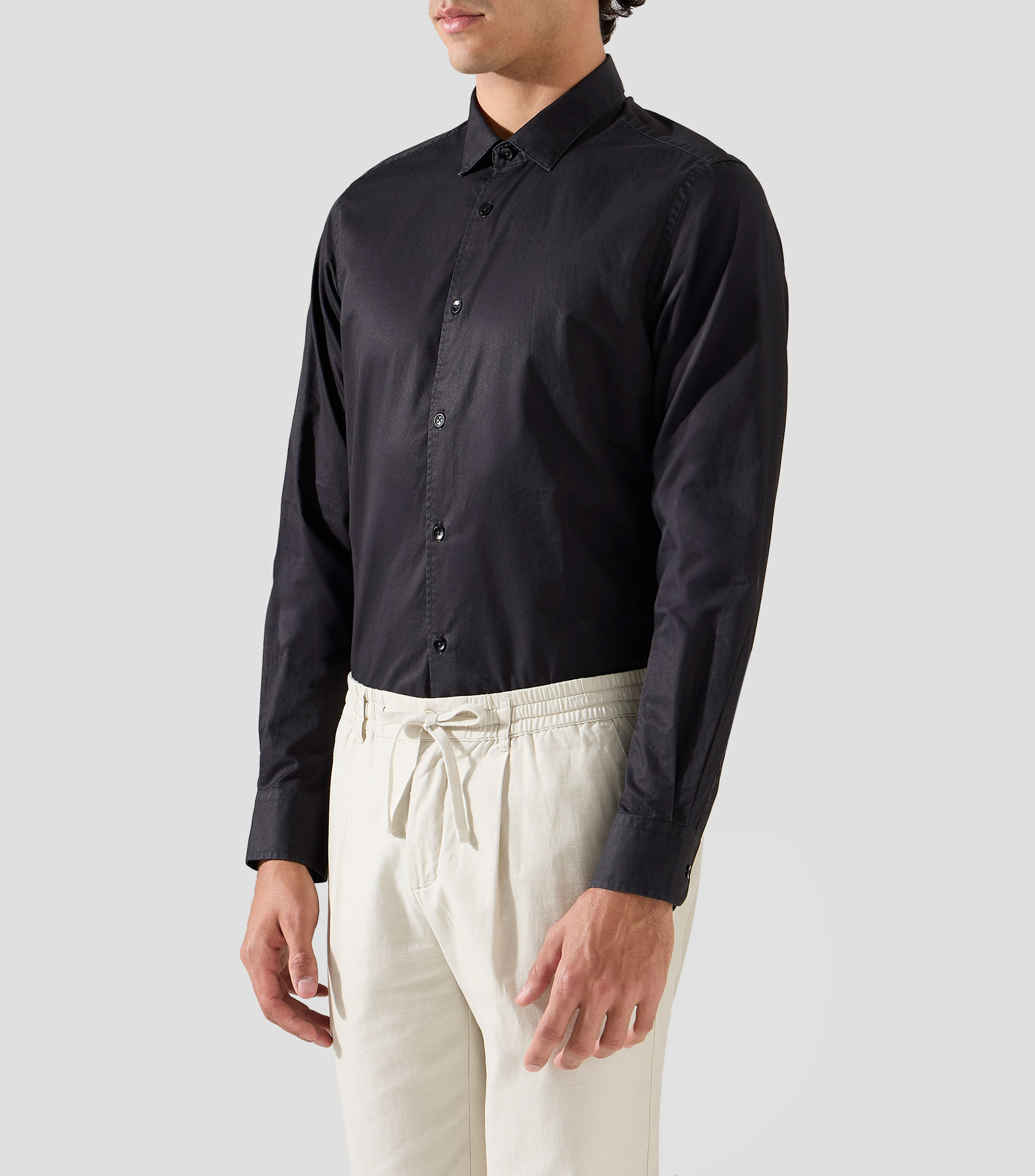 Camisa de vestir con manga larga Hombre