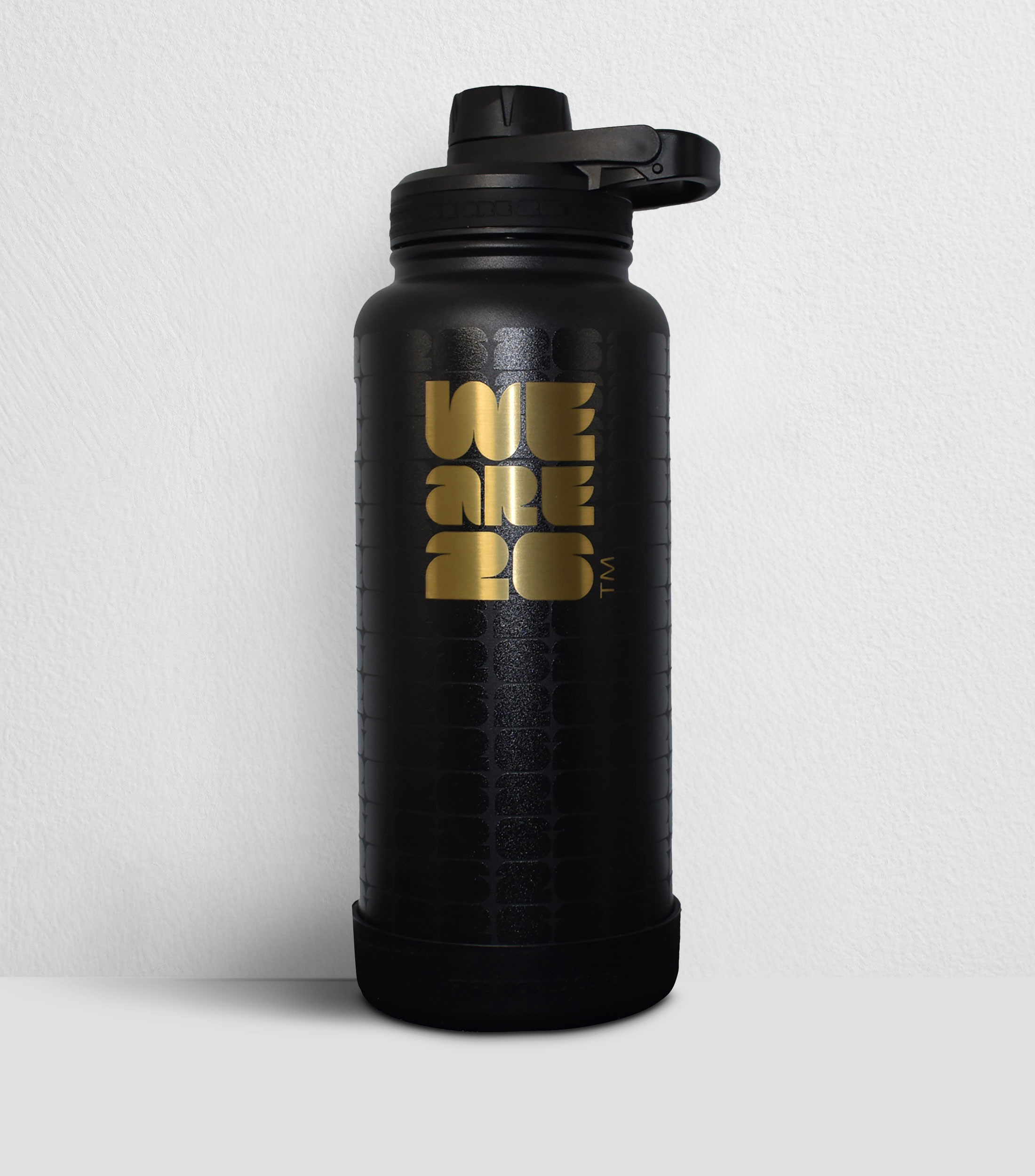 Termo FIFA World Cup 2026 negro en acero inoxidable, 946 ml