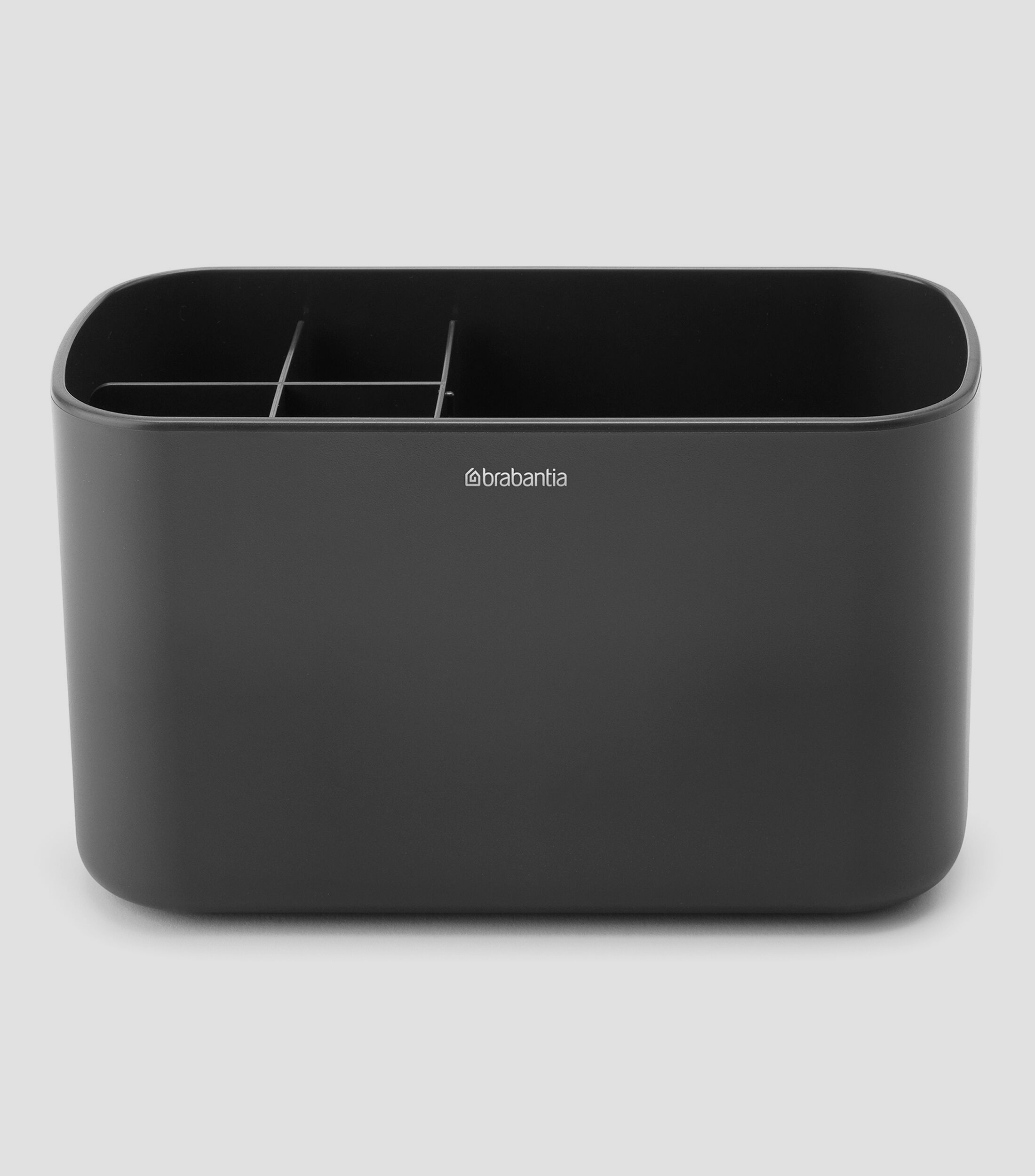 Organizador Bano Plast Gris Ob 20Cm
