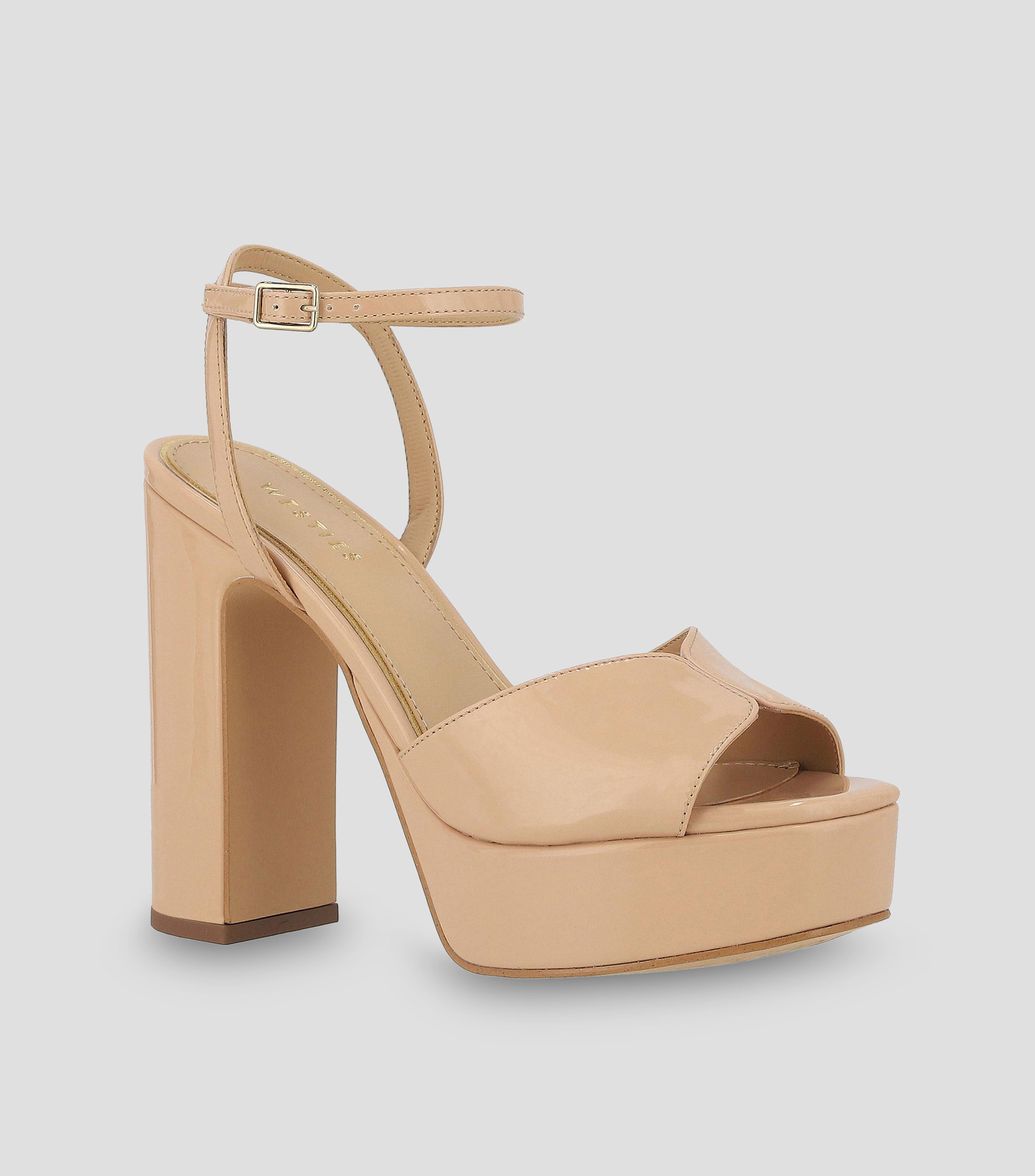 Sandalias con Tacón alto Cuadrado Mujer