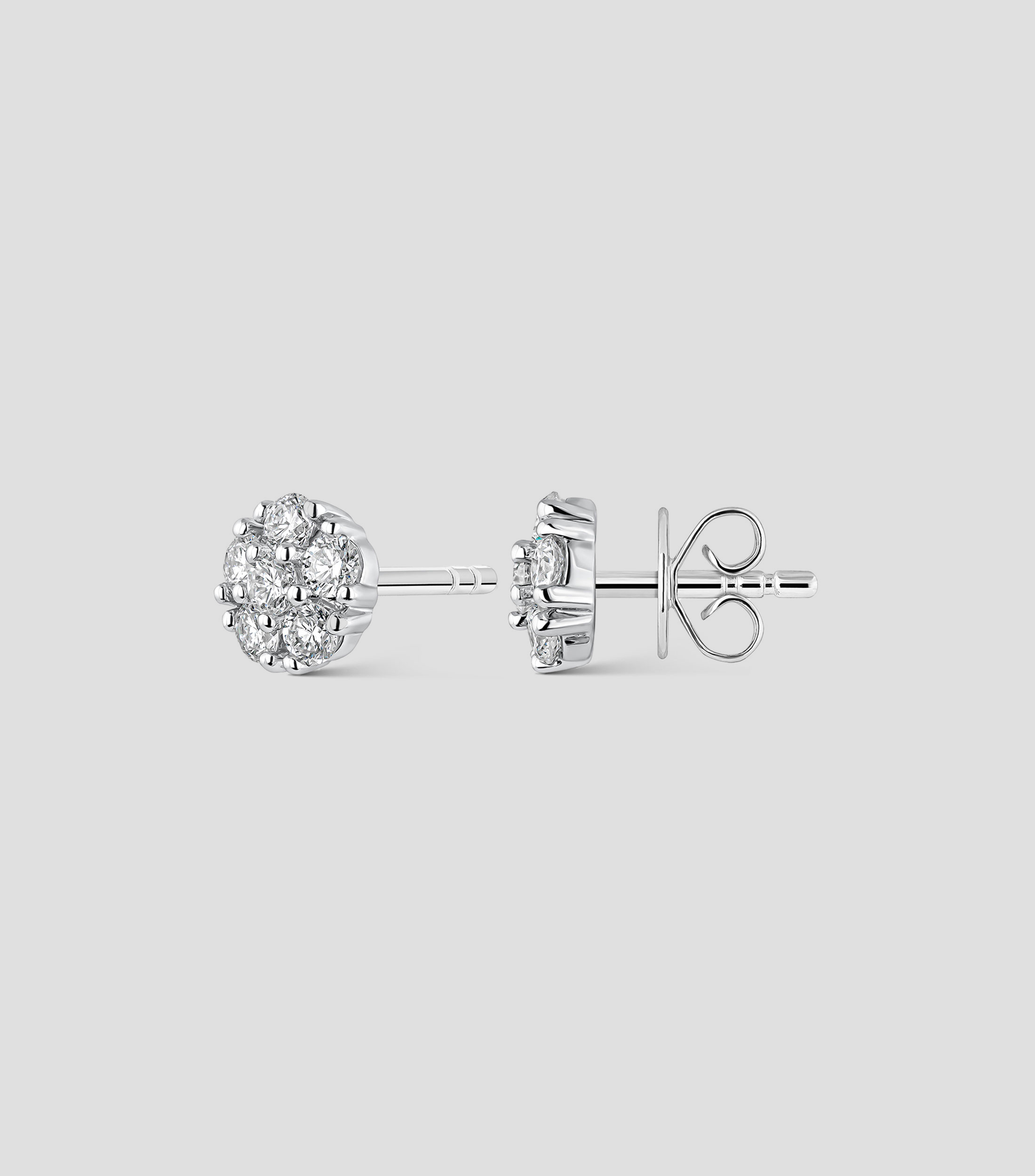 Pendientes de Oro Blanco y Perlas Australianas Mujer