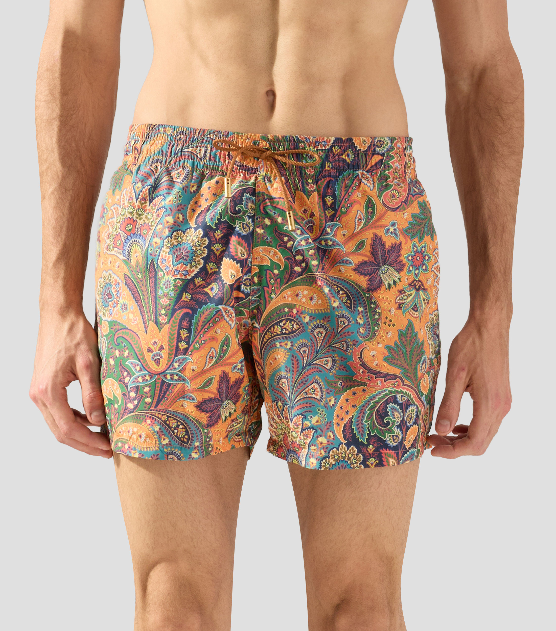 Traje de baño corto estampado Hombre