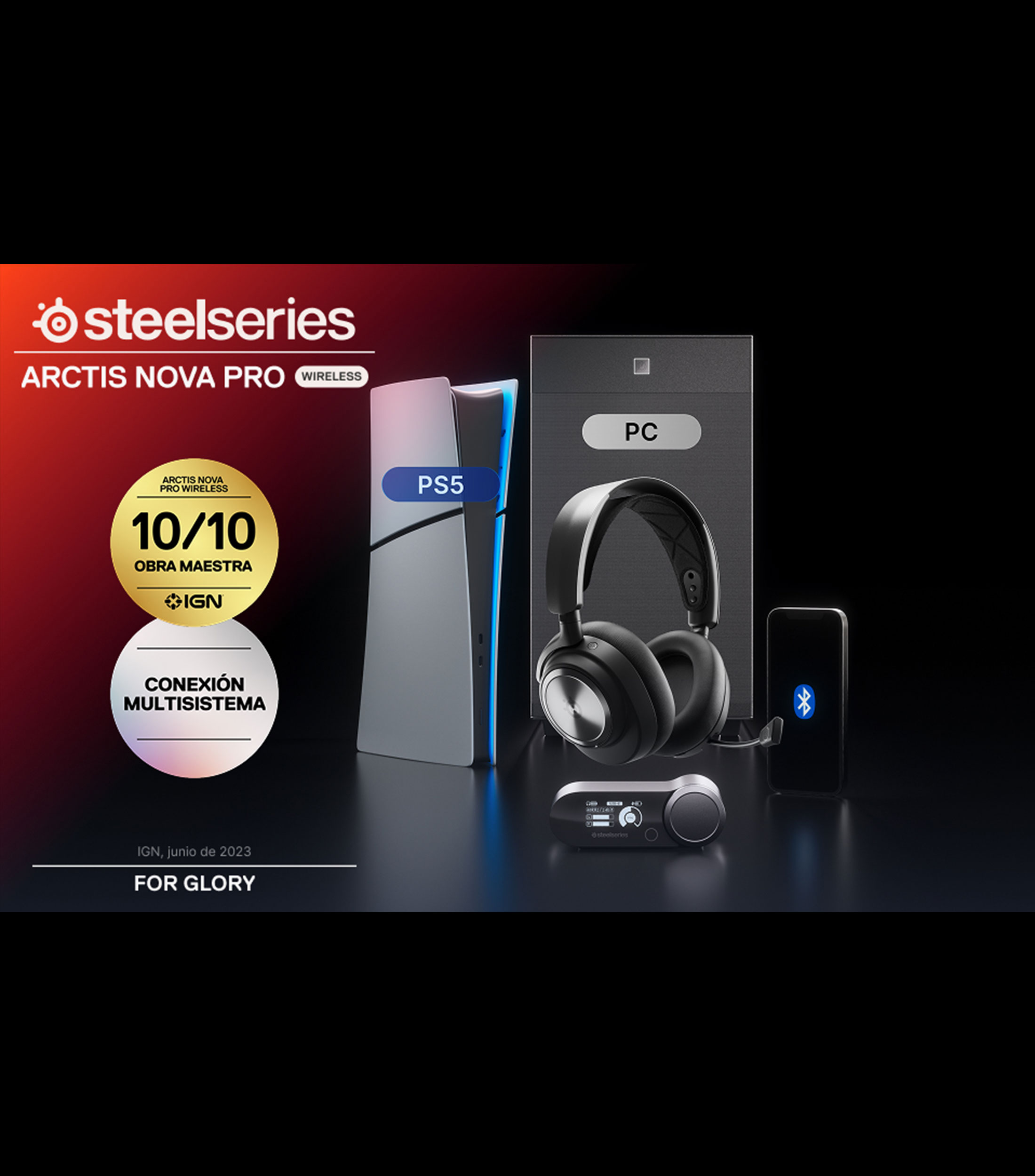 Audífonos Inalámbricos Bluetooth 5.0 Actis Nova Pro Negros