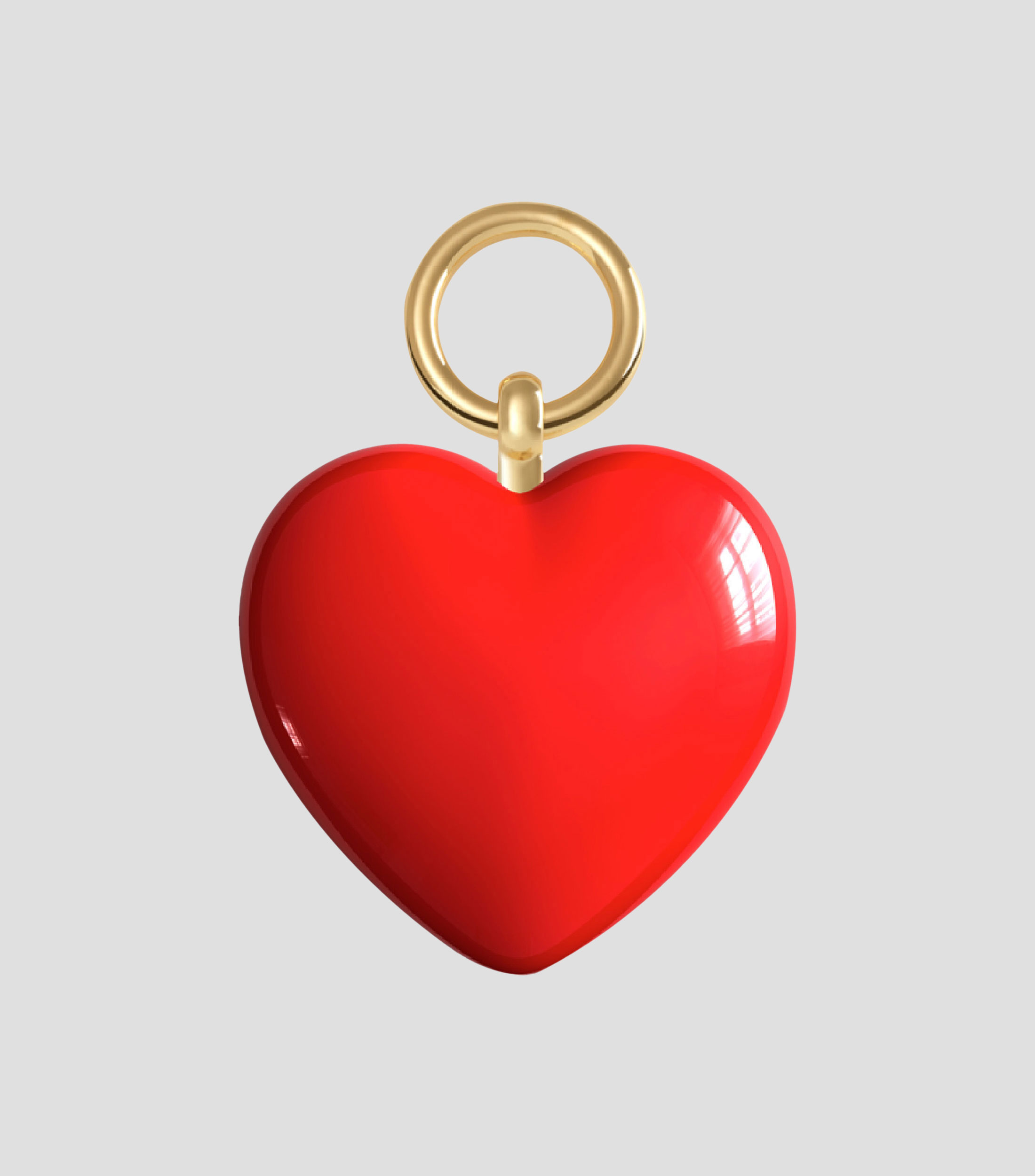 Charm para labial, amuleto de corazon