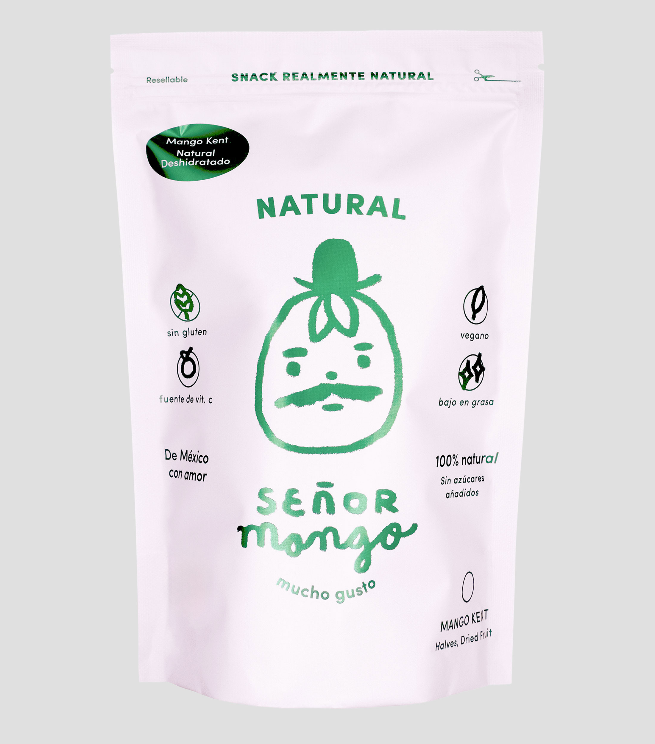Snack Señor Mango Natural Kent, 250 g