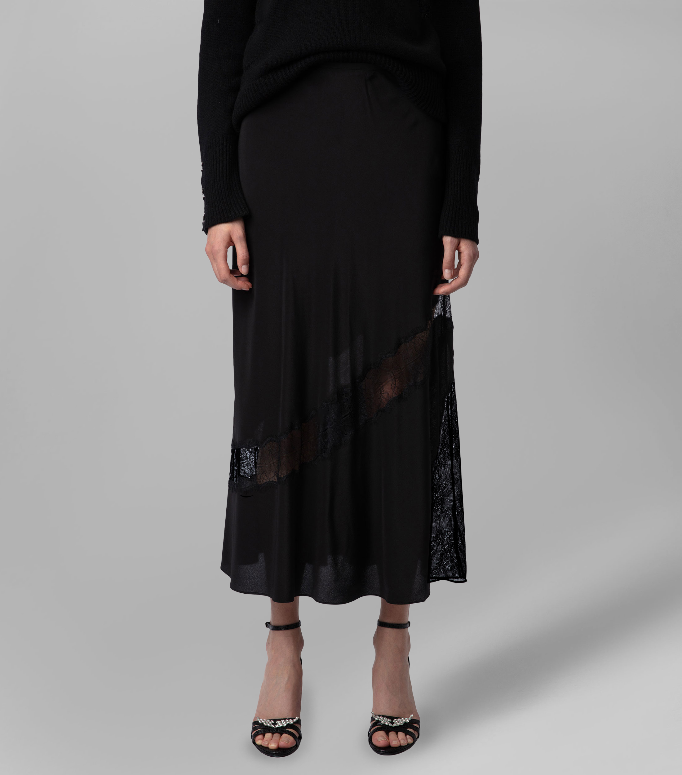 Falda Midi Corte "A" Mujer