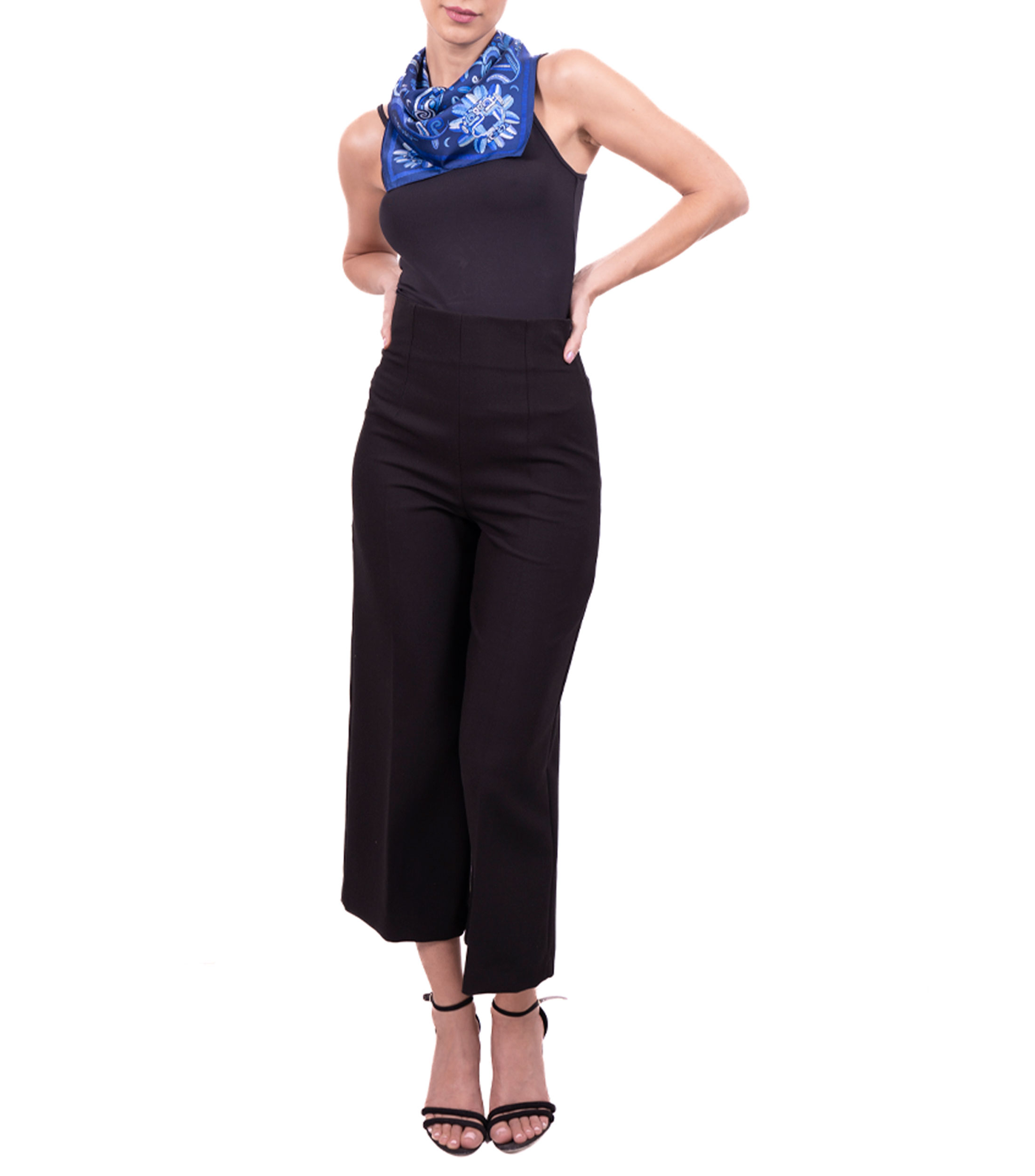 Mascada azul marino Quetzalcóatl Mujer