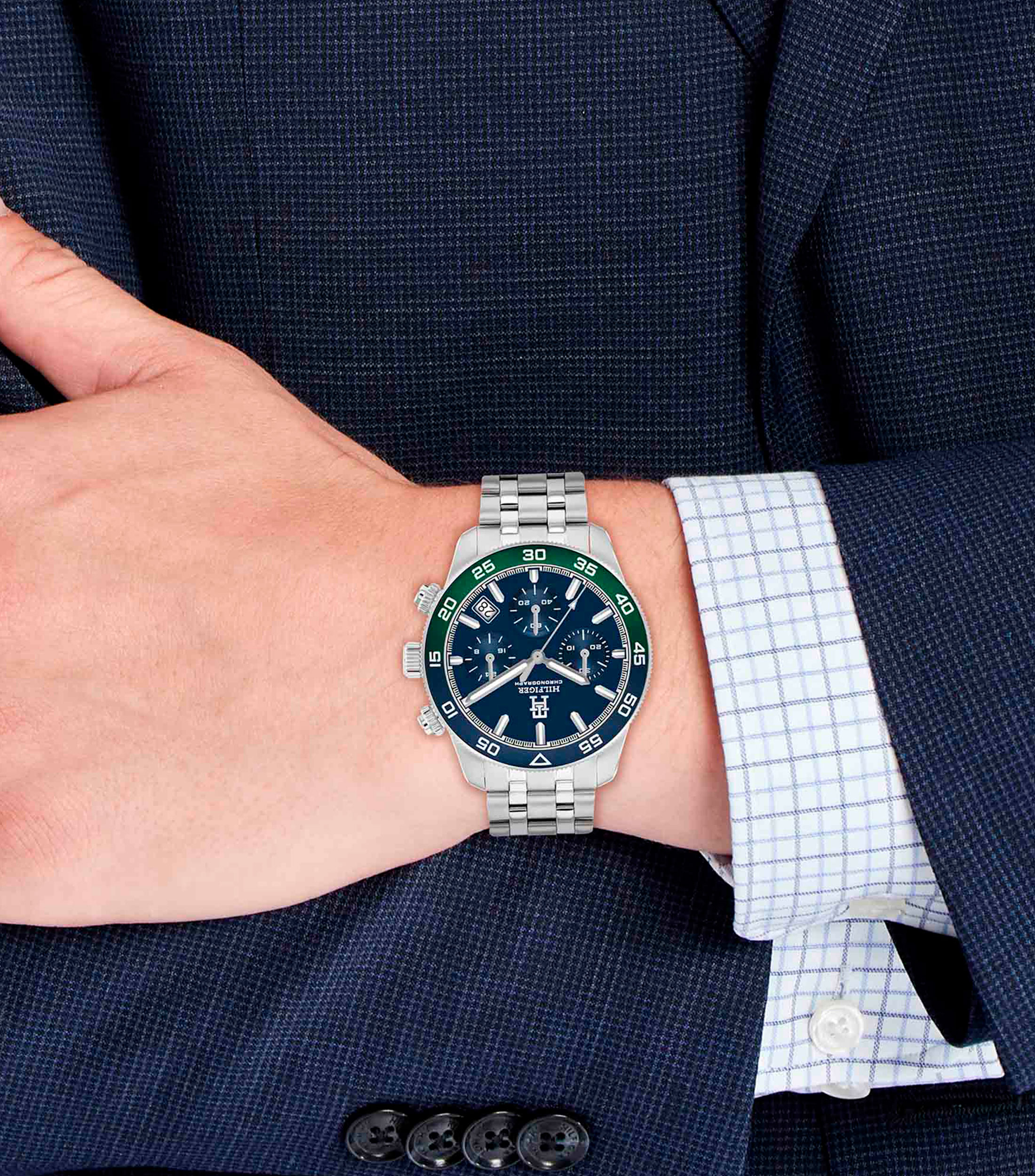 Reloj para Hombre TH85 deportivo plateado