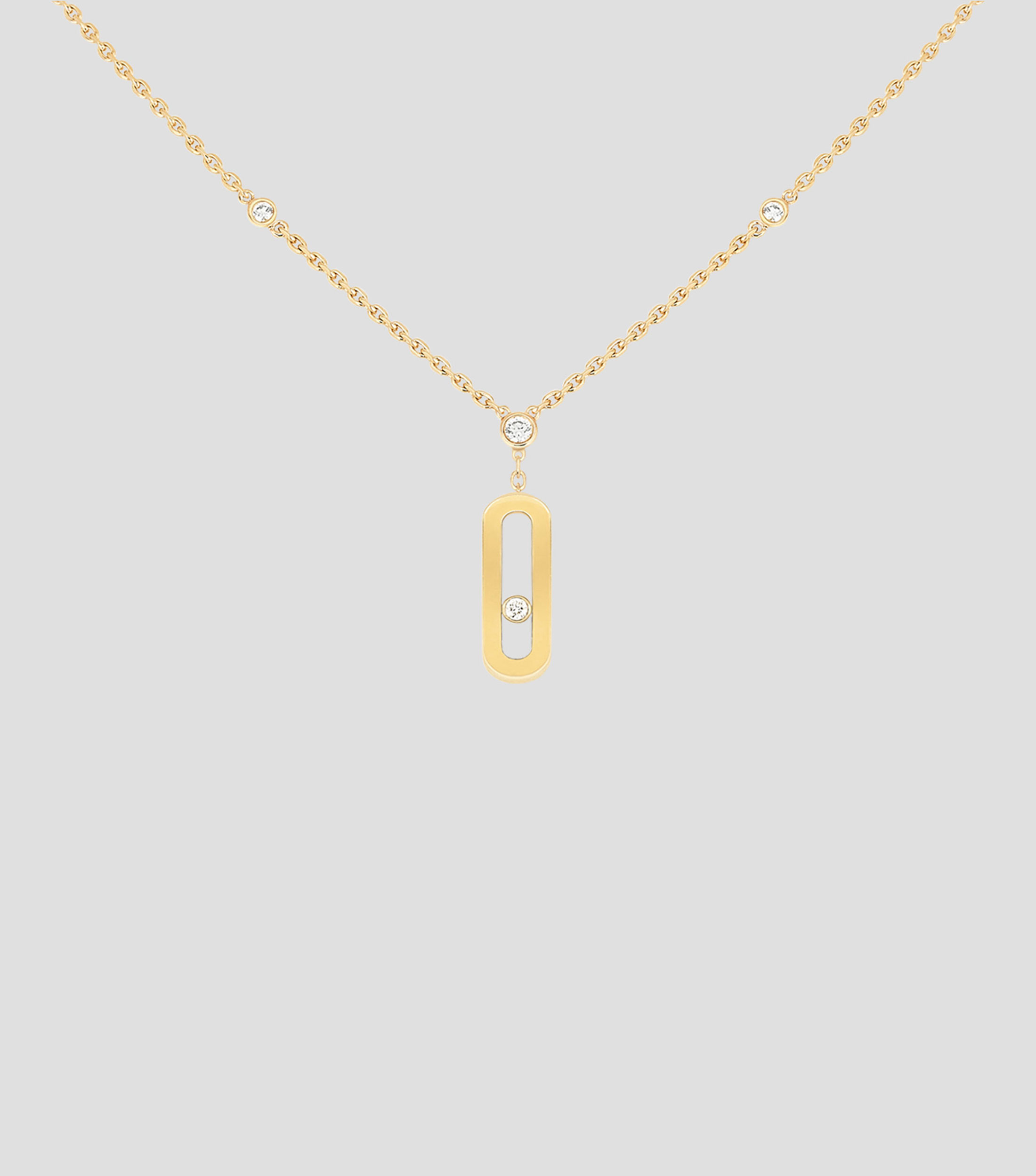 Collar Long Move Uno classique en oro amarillo de 18 Kts Mujer