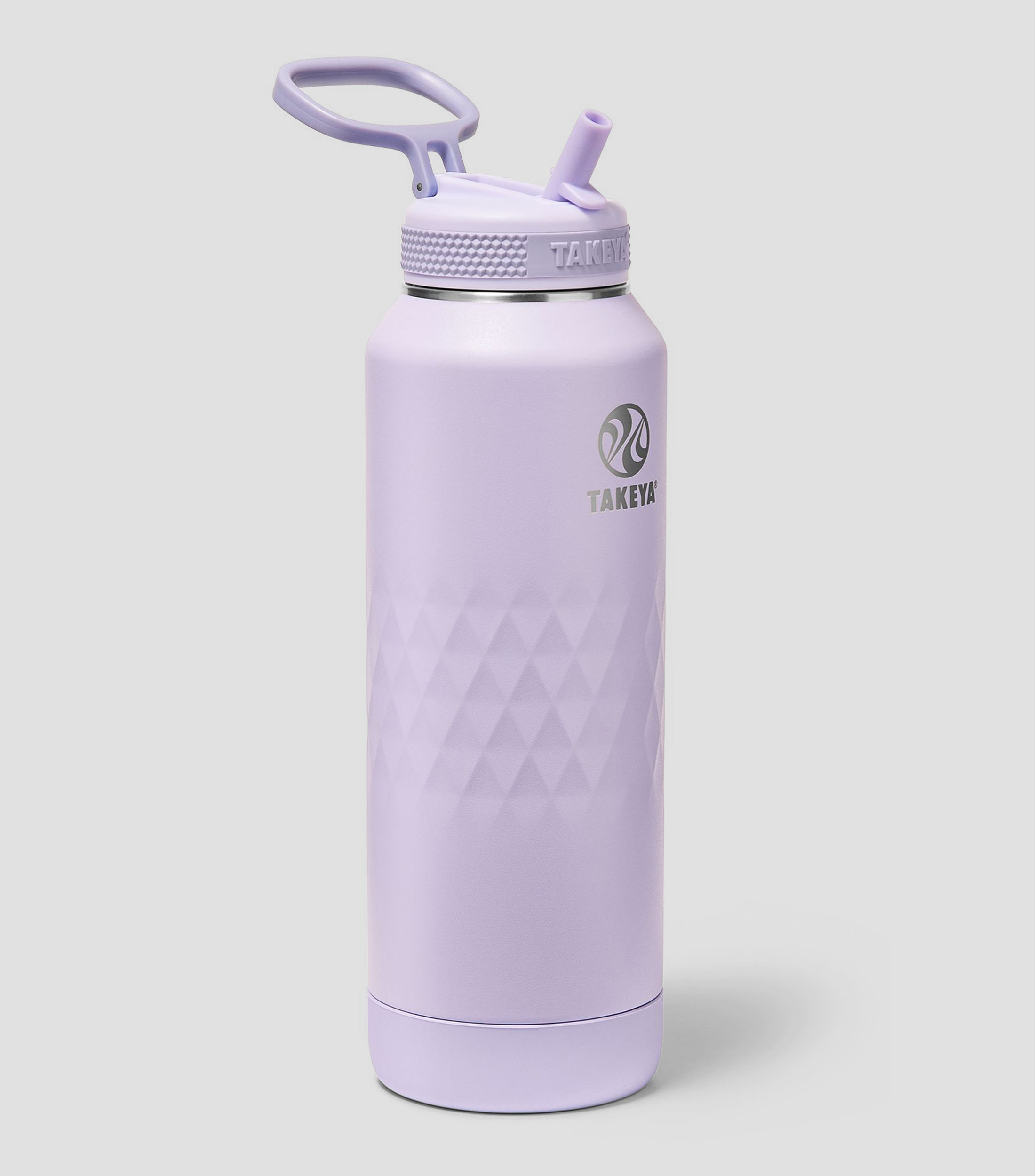 Botella Core con popote Lila