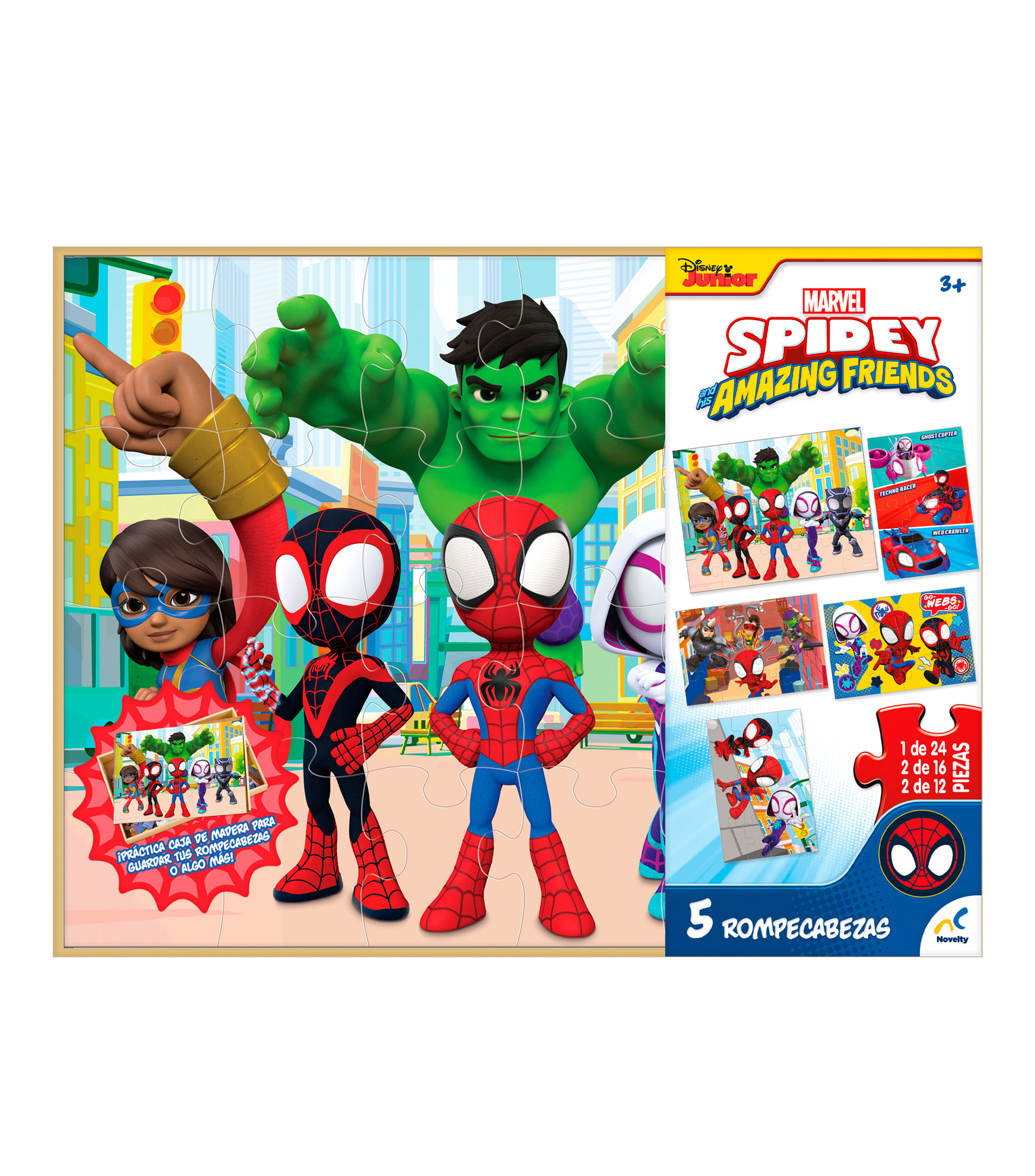 Novelty Rompecabezas 5 en 1: Spidey and his Amazing Friends - El ...