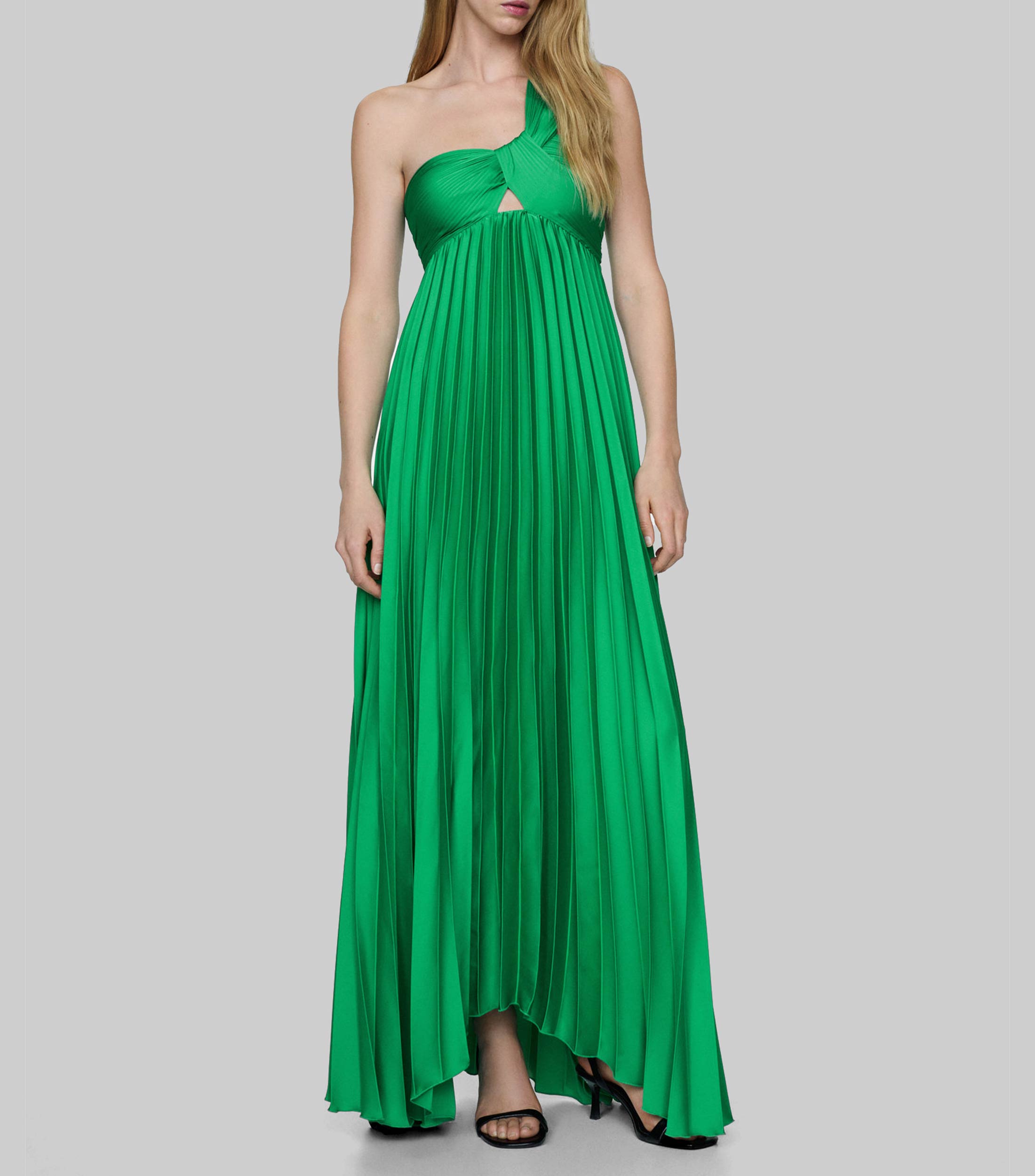 Mango: Vestido maxi plisado Mujer El Palacio de Hierro