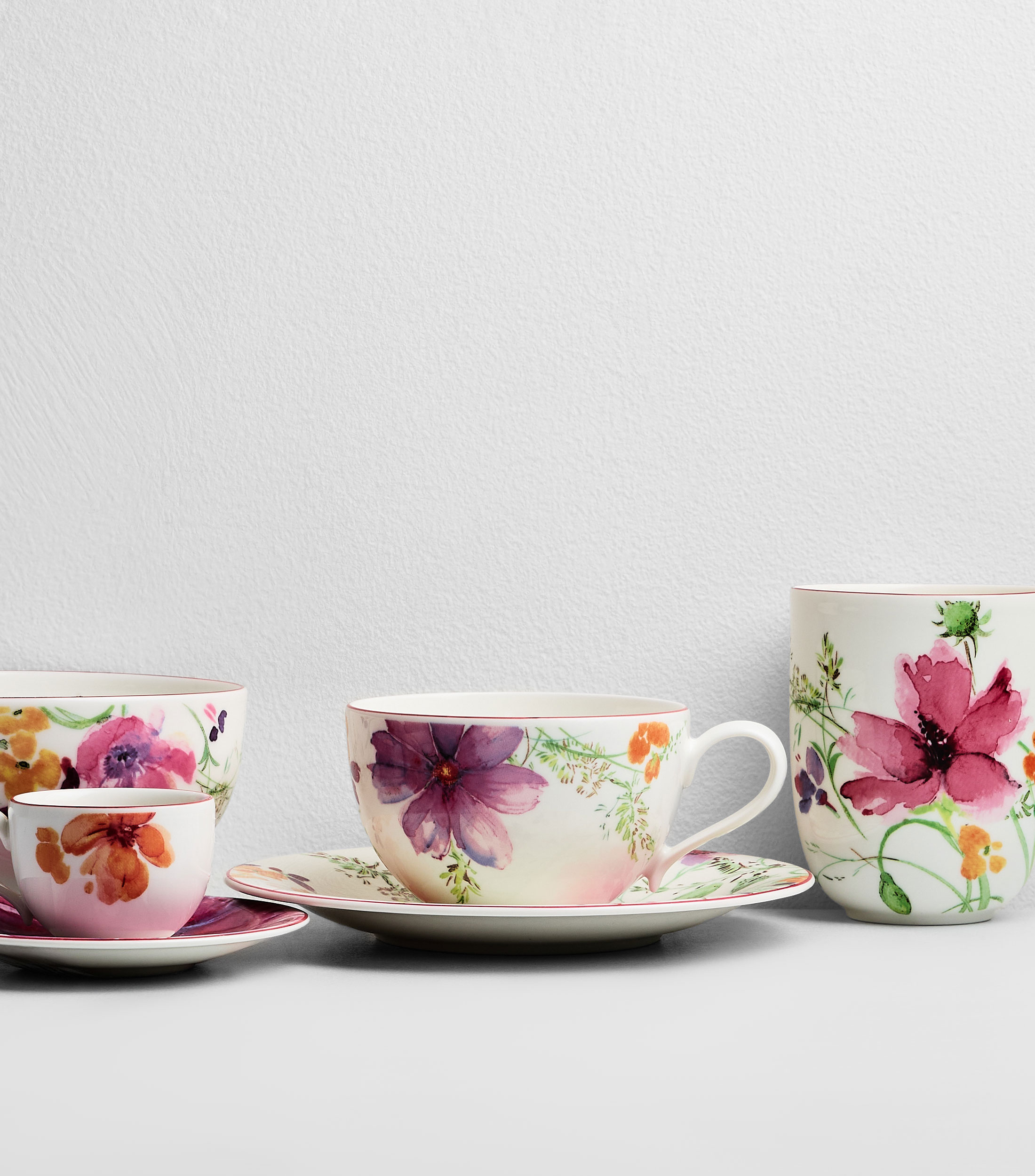 Taza para Desayuno Mariefleur blanca