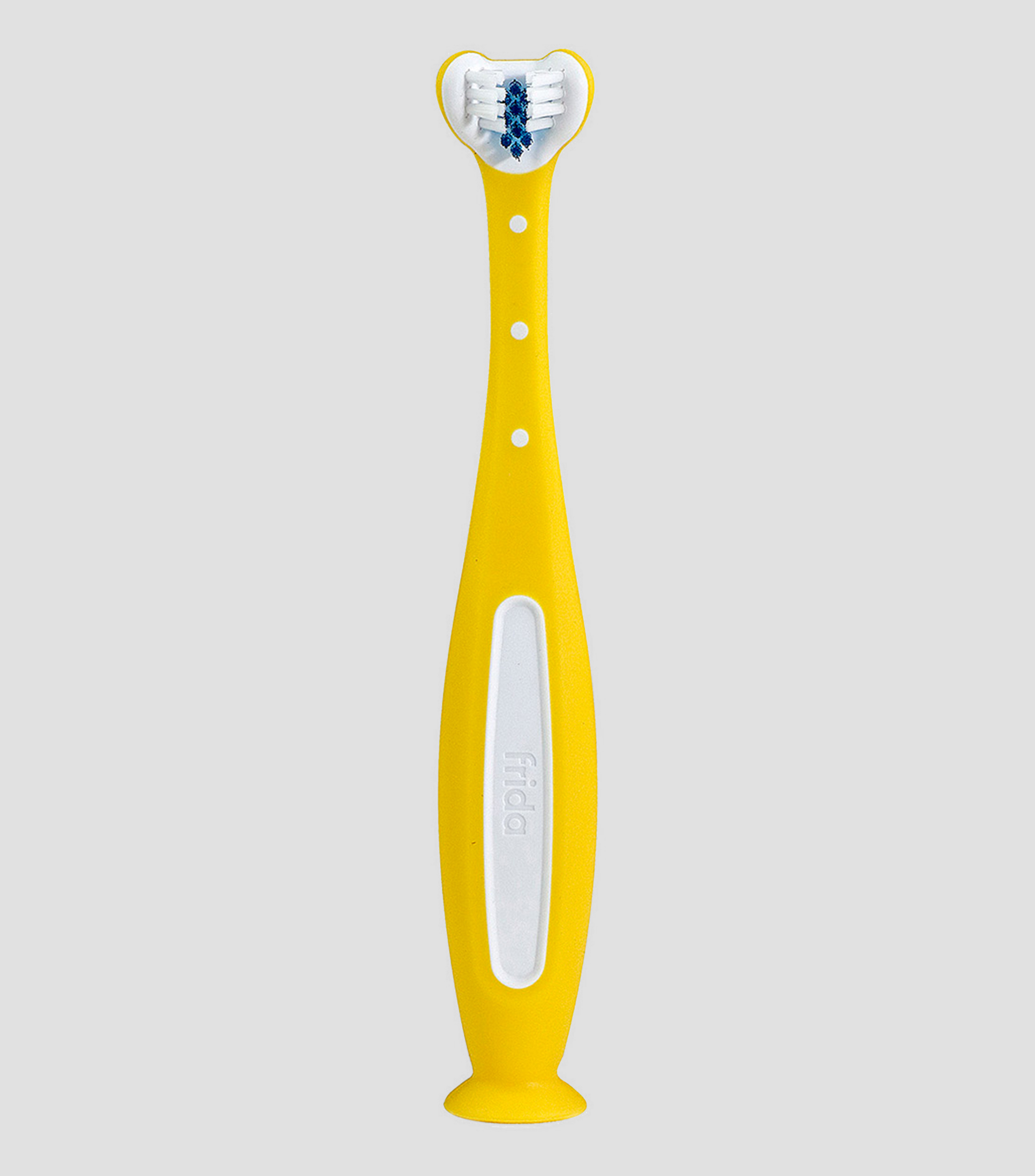 Cepillo de dientes Triple ángulo amarillo Bebé