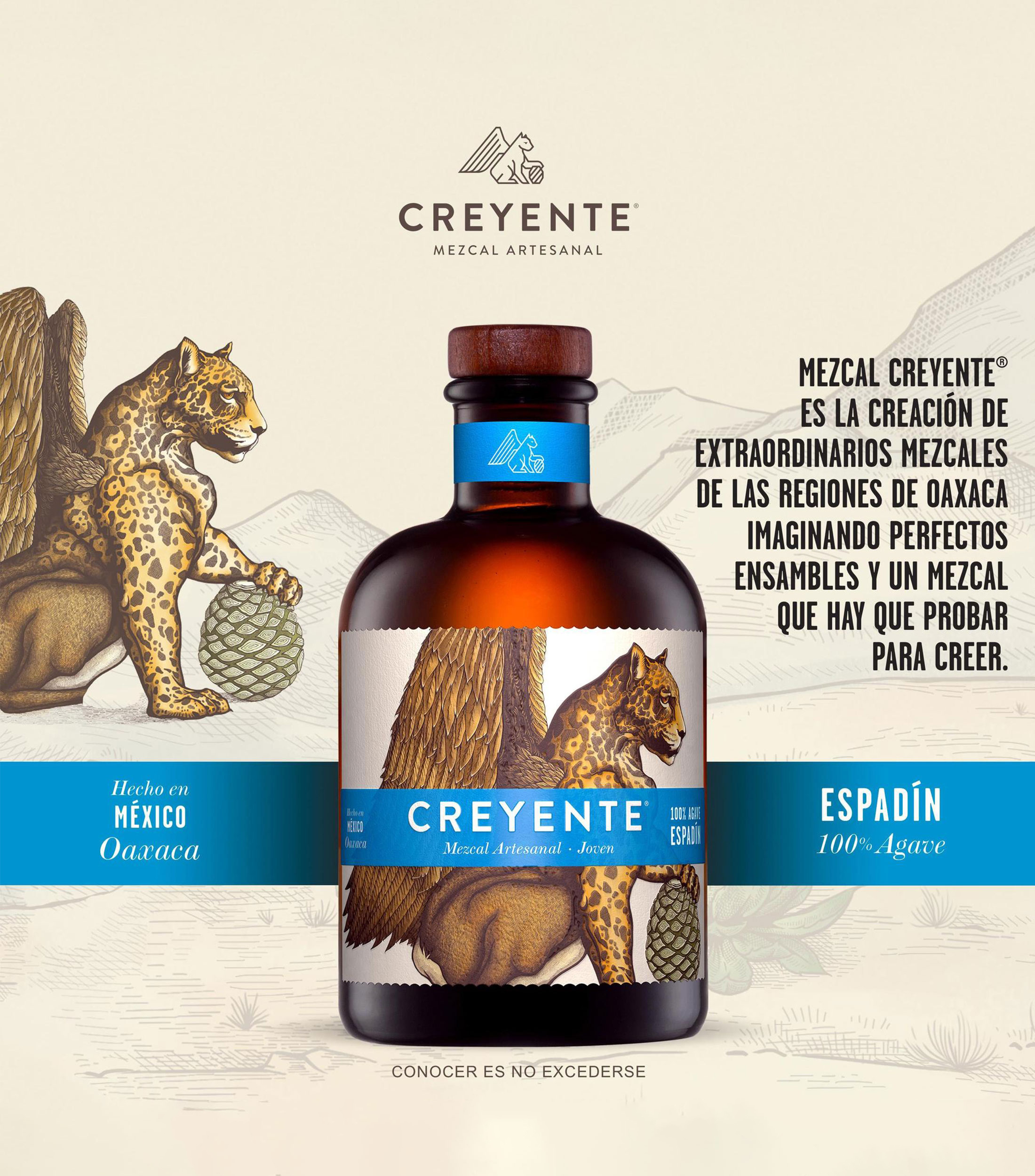 Mezcal Creyente Espadín, 700 ml