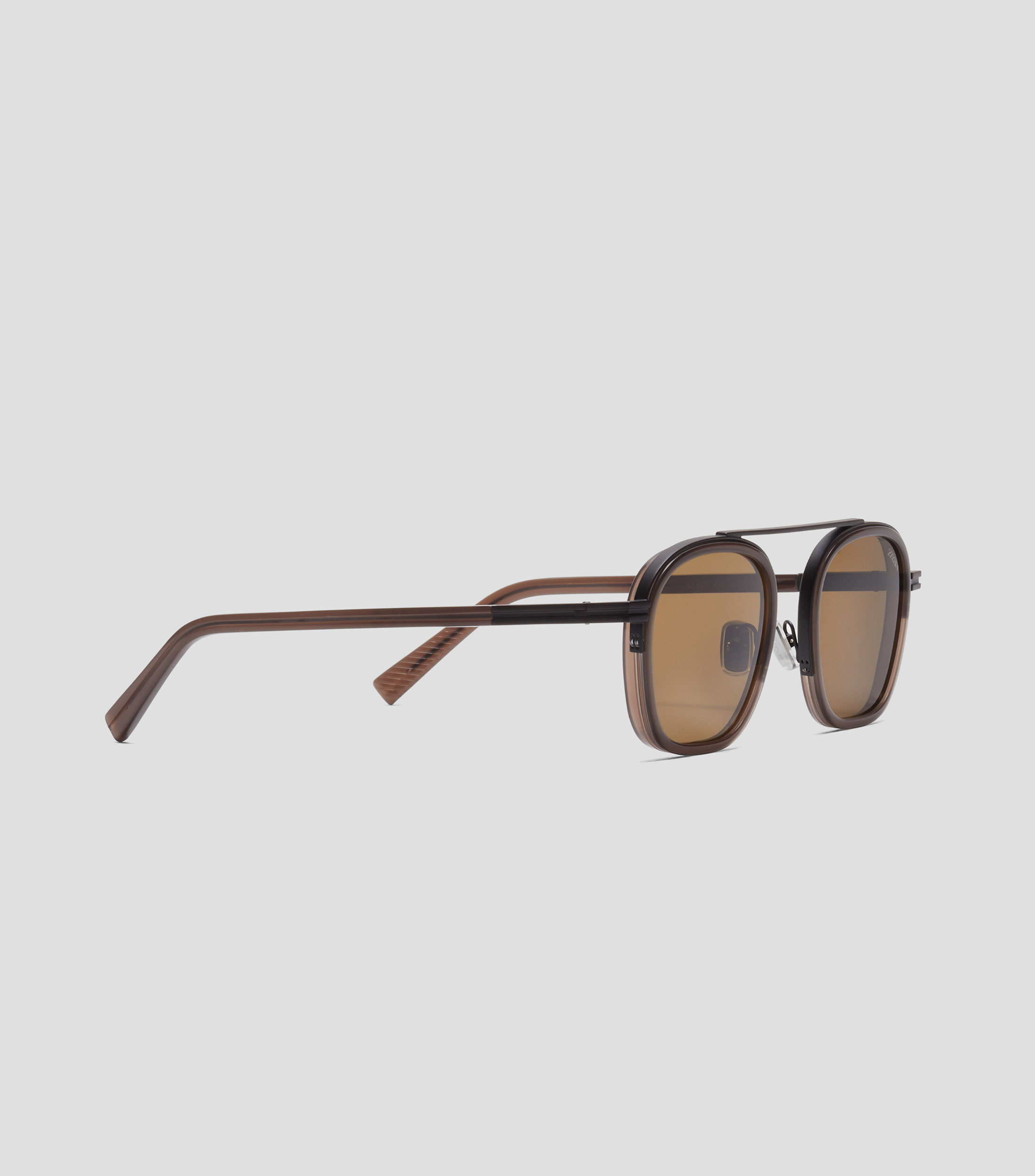 Lentes de sol ovalados Orizzonte I marrón oscuro Hombre