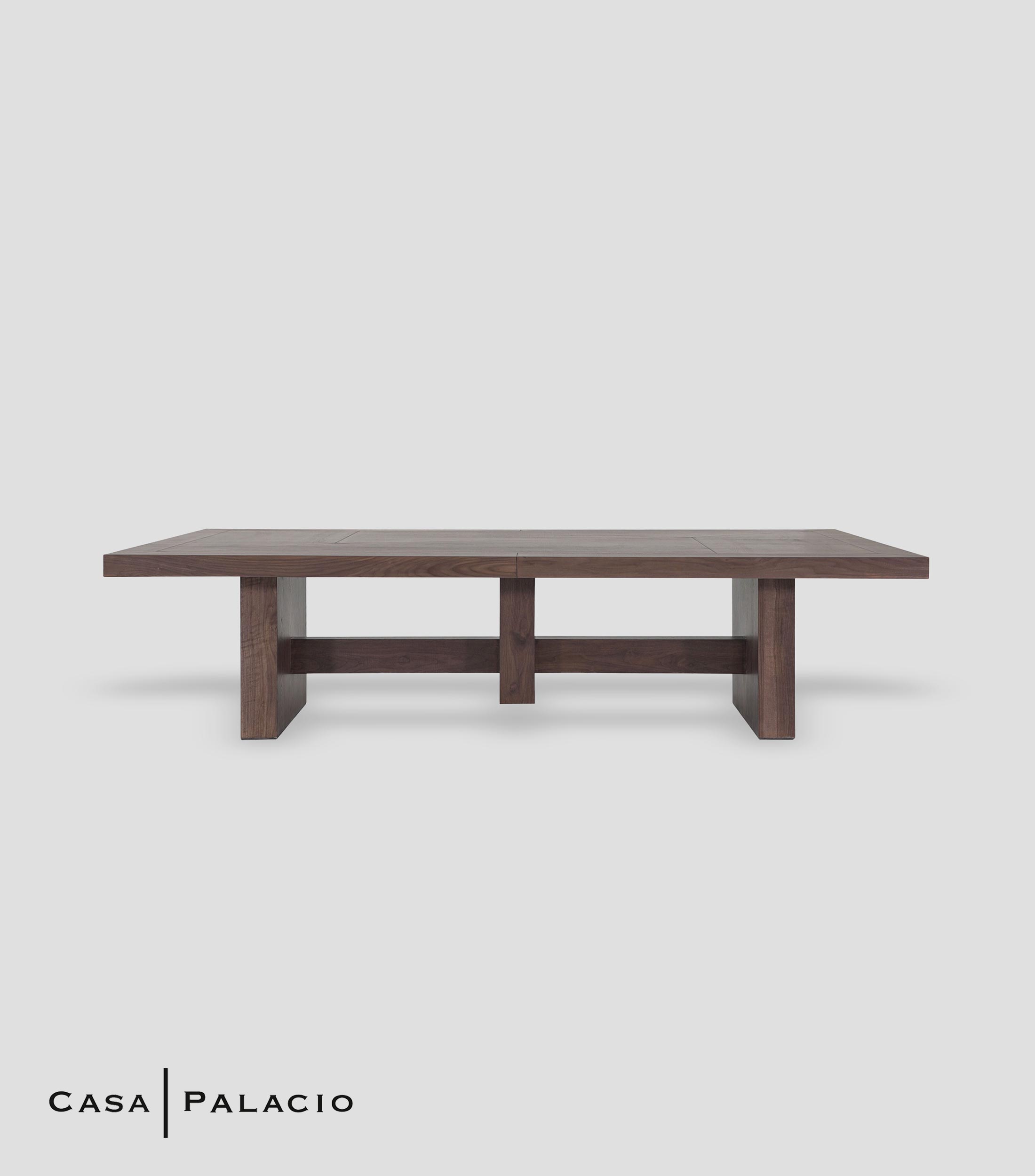 Mesa de Comedor Brooklyn en Madera de chapa de Nogal