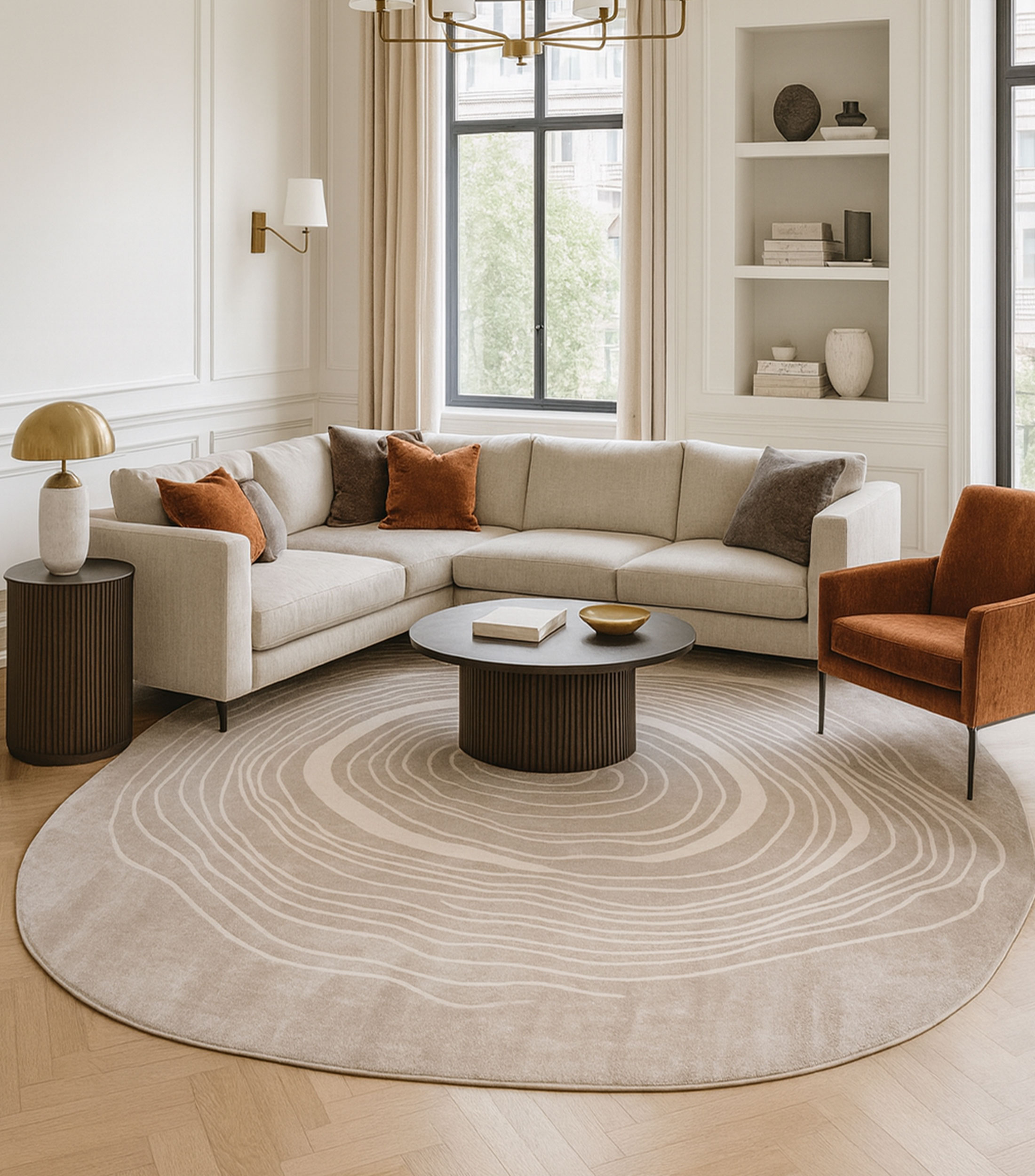 Tapete decorativo Shape Viera en poliéster 340 x 240 cm