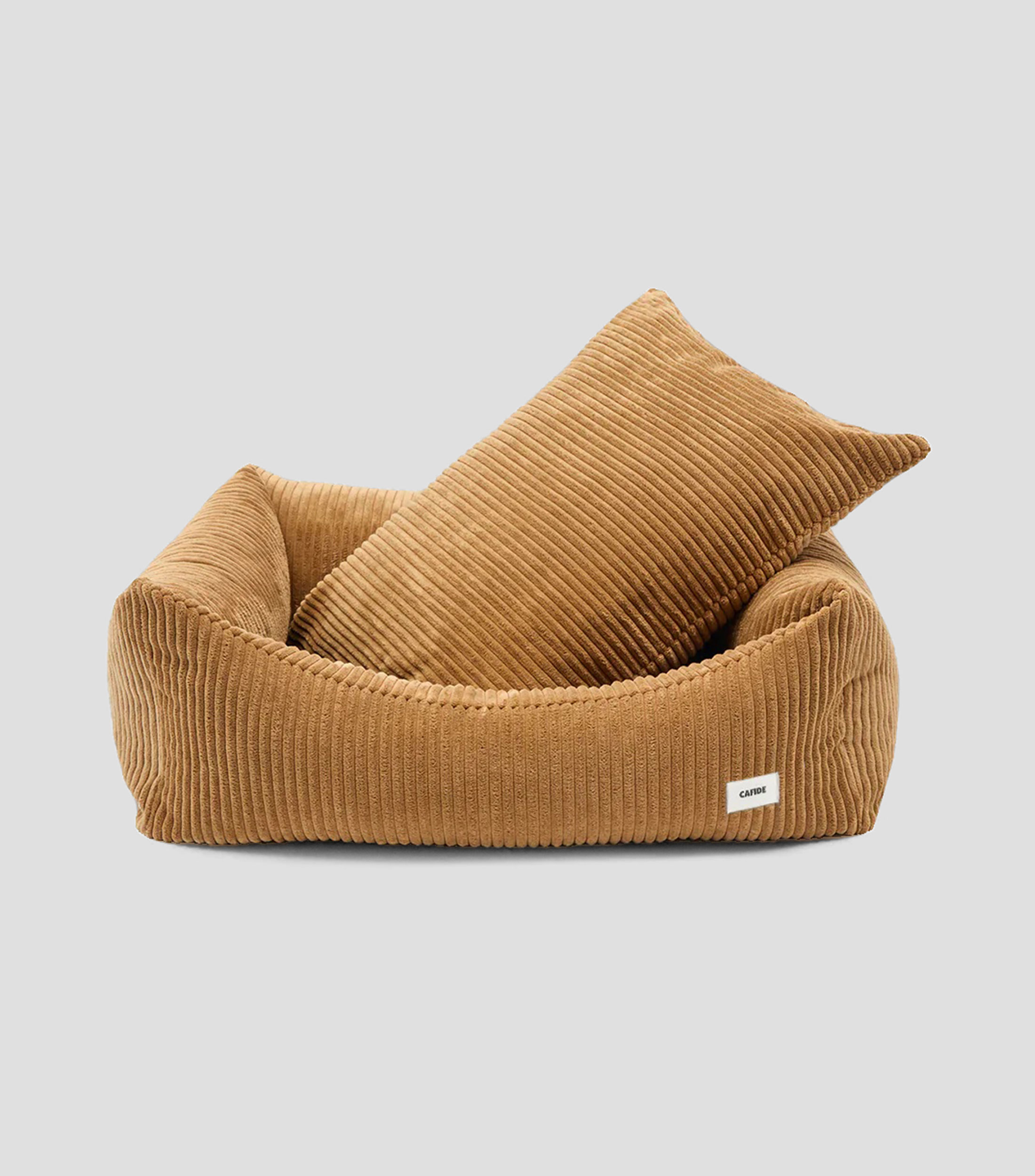 Cama para mascota L Snozy pana mostaza