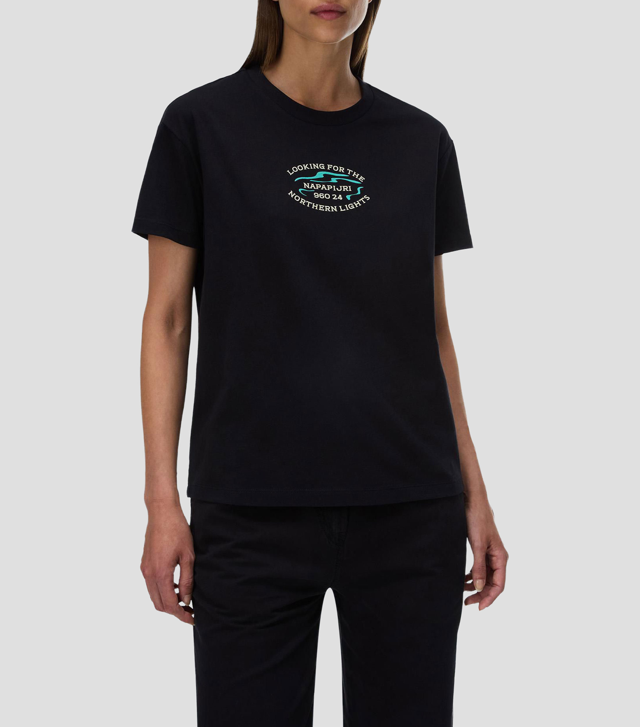 Playera cuello redondo manga corta Bliss lisa Mujer