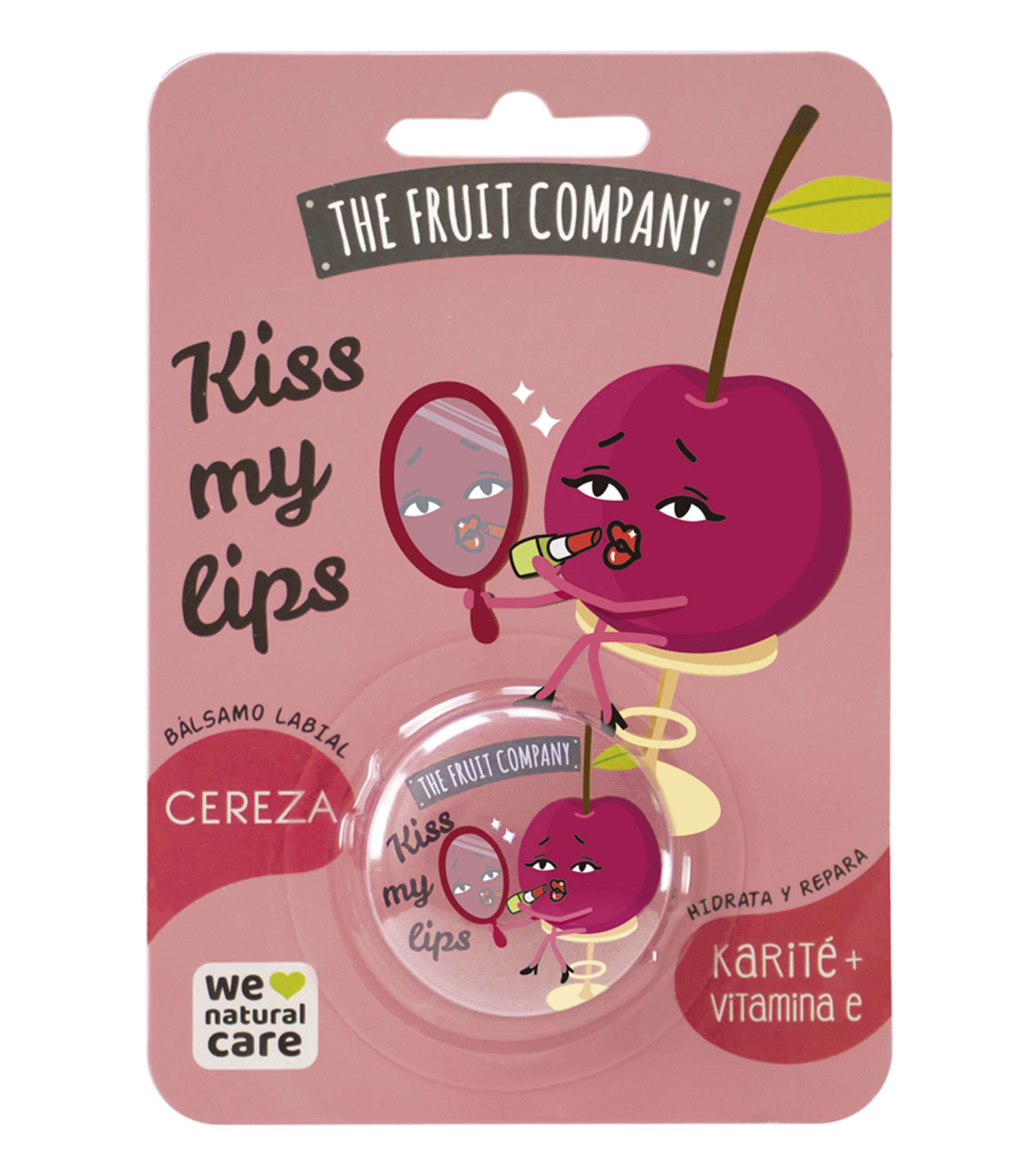 Bálsamo Labial Kiss My Lips Cereza, 10 gr
