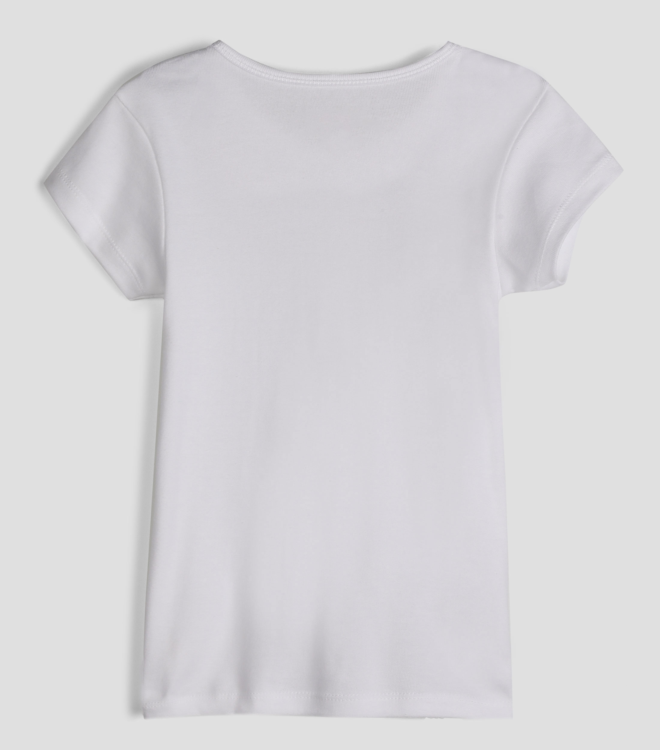 Playera lisa de manga corta Niña