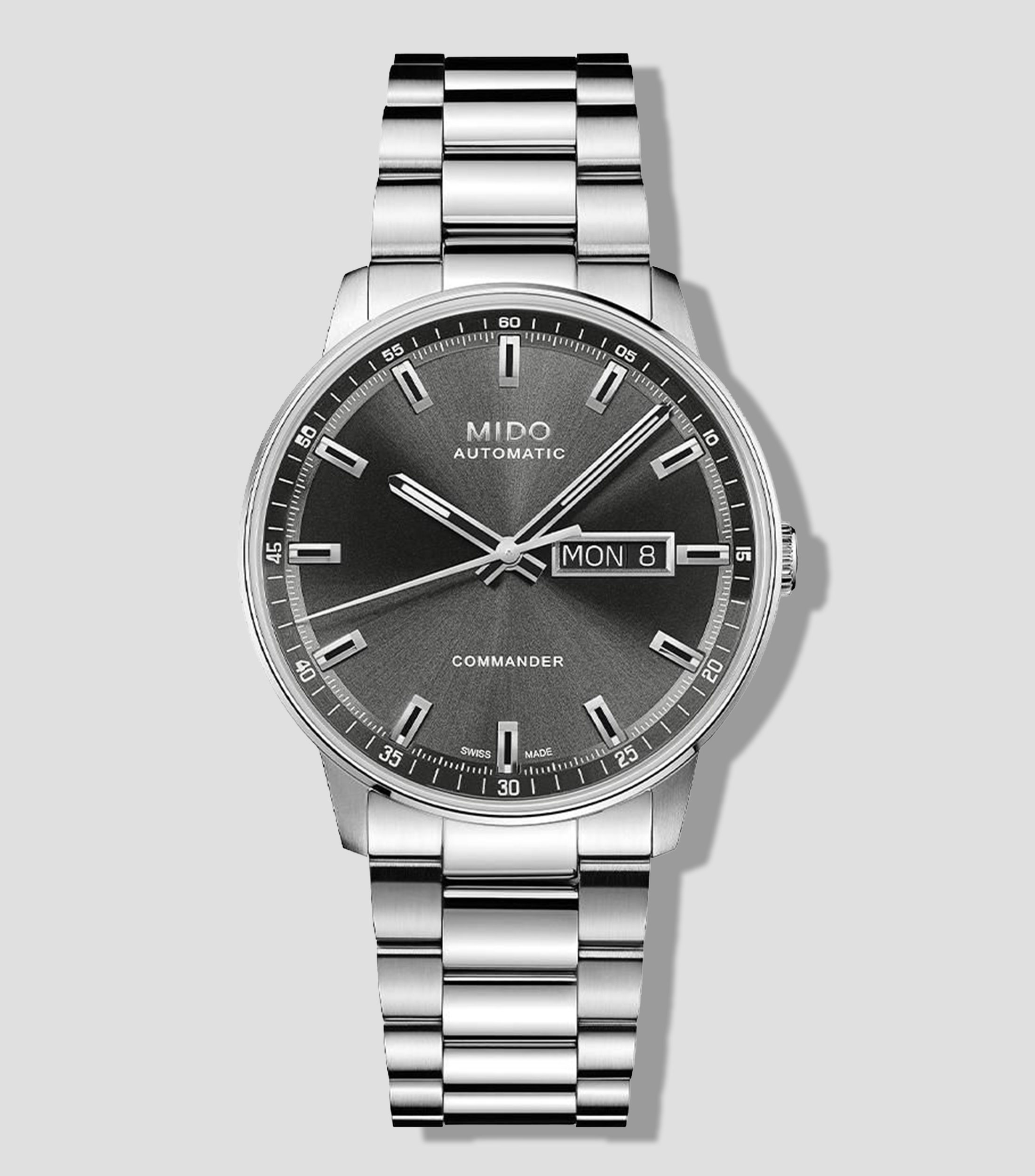 Reloj para hombre Commander casual Plateado