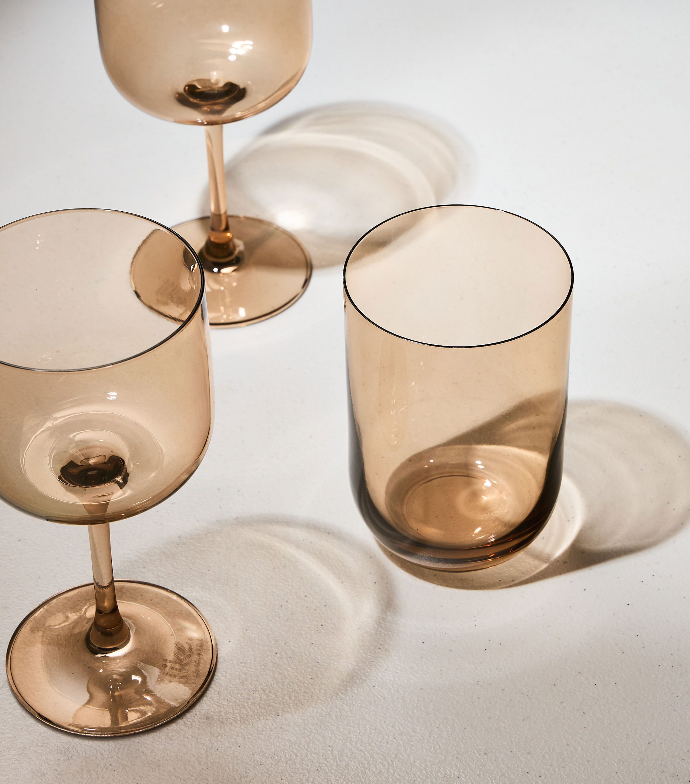 Set de 2 vasos altos en cristal