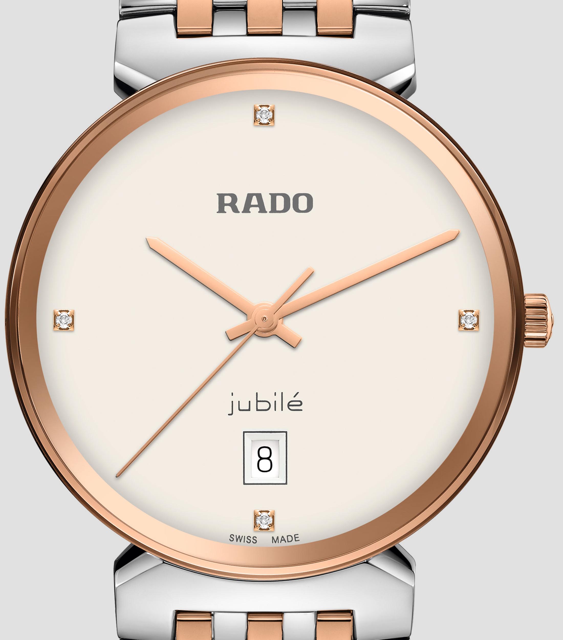 Reloj Unisex Cuarzo Florence Diamonds Classic Carátula Crema