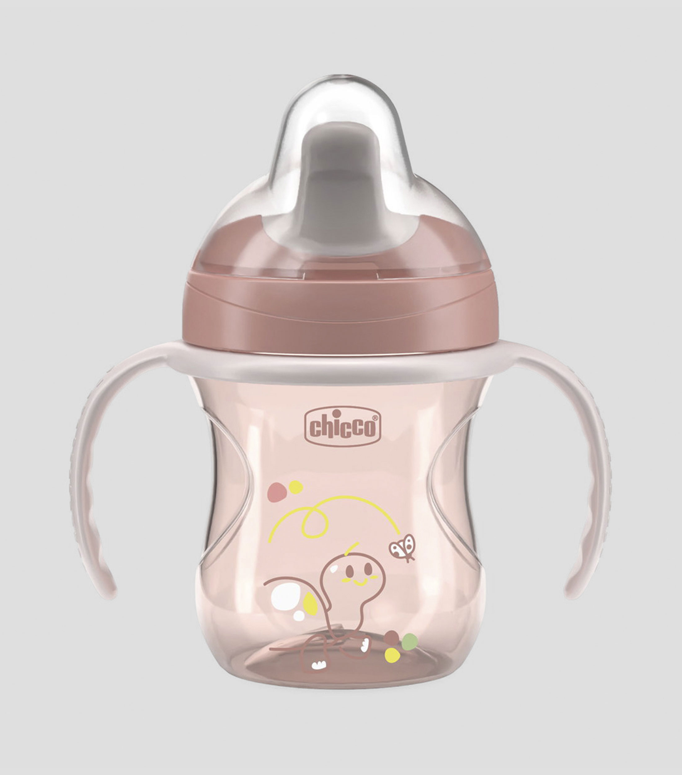 Vaso entrenador rosa, 200 ml