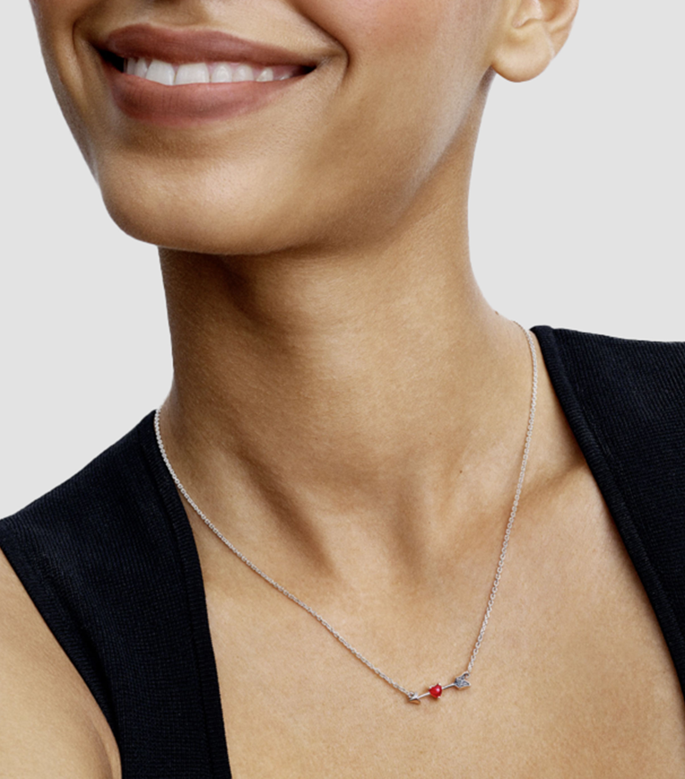 Collar en Plata .925 con Cristal de Murano Mujer