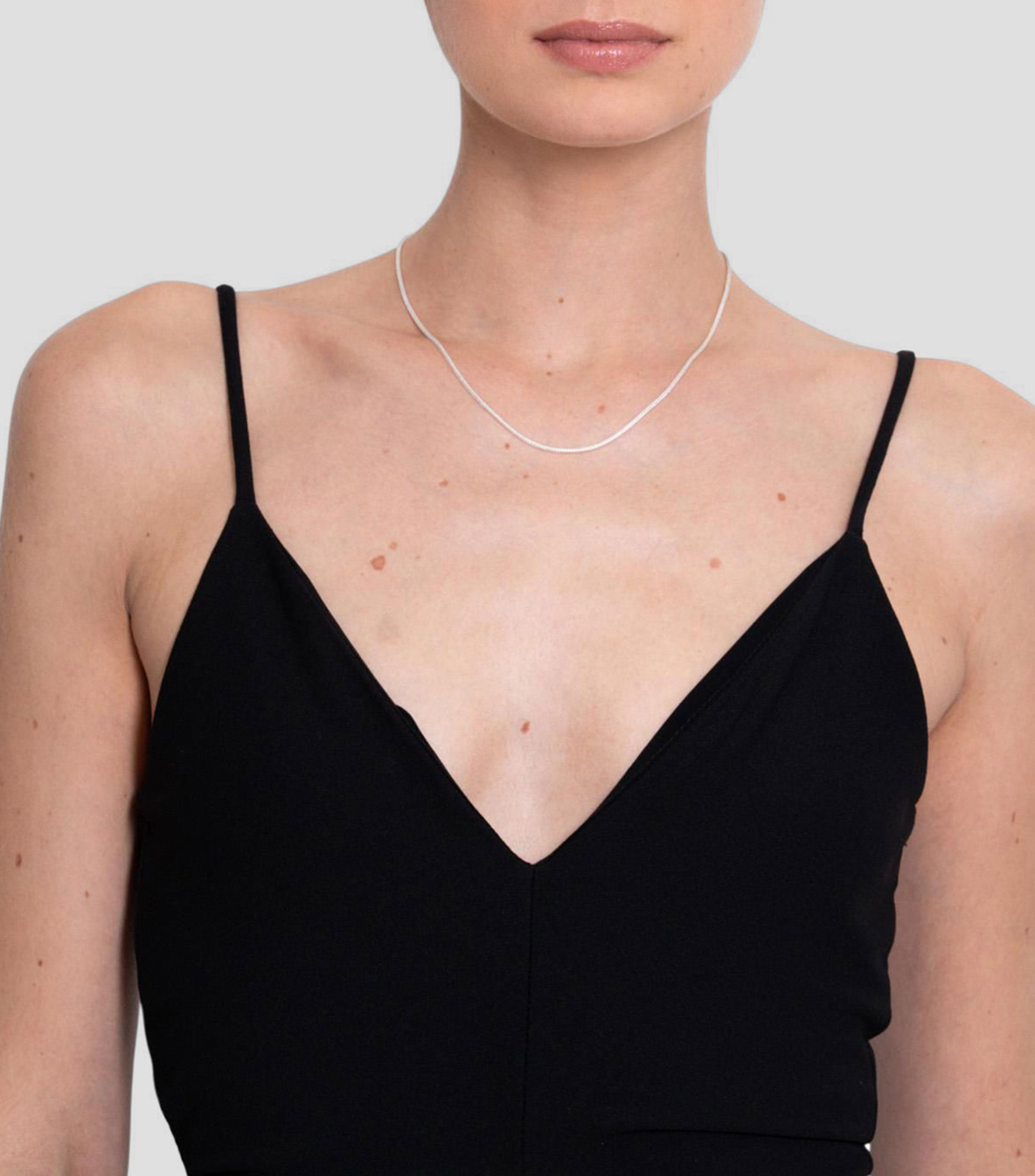 Collar en plata .925 con motivo de gota Mujer