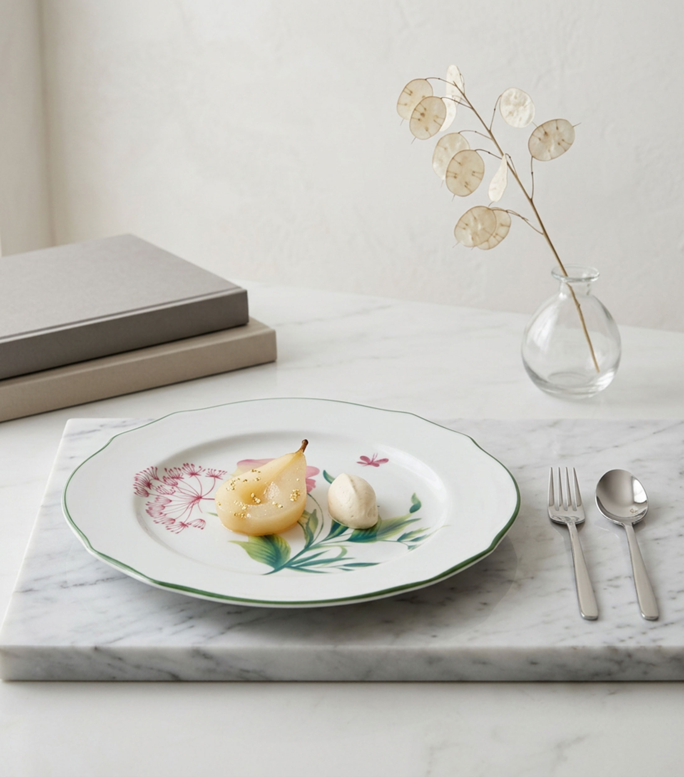 Plato para postre Florenza en porcelana