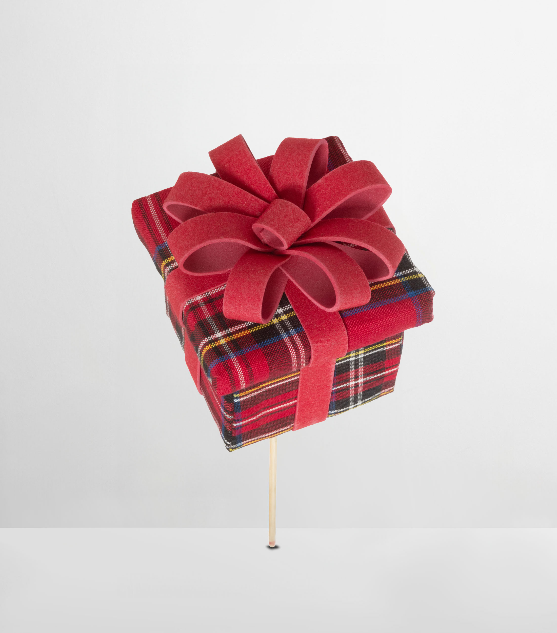 Ornamento navideño Regalo Scotch Grande en textil