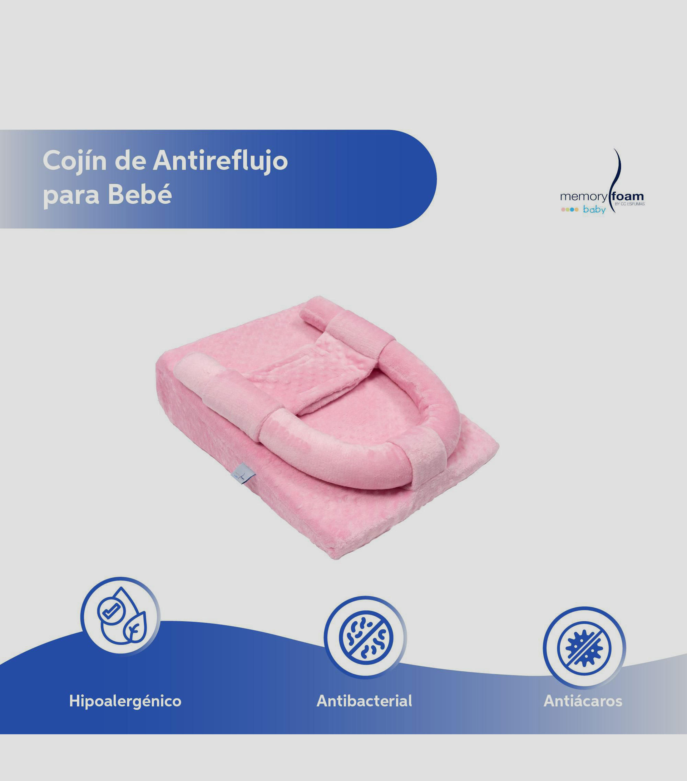 Cojín Antirreflujo Rosa, Bebé