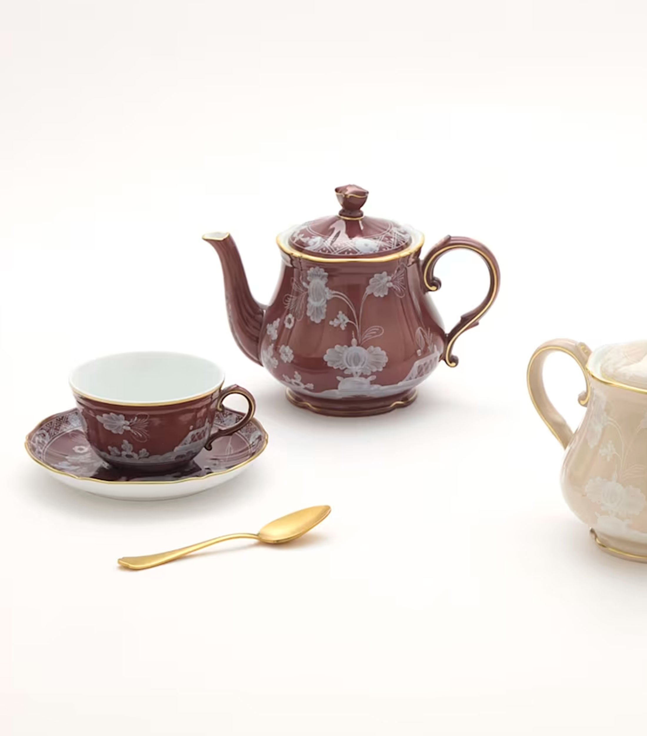 Taza para té Oriente Italiano con flores