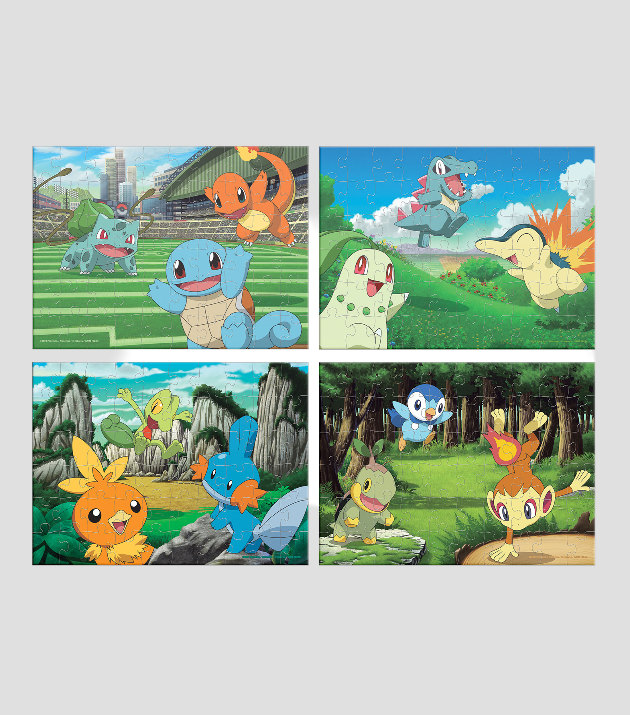 Rompecabezas Pokémon 4 En 1